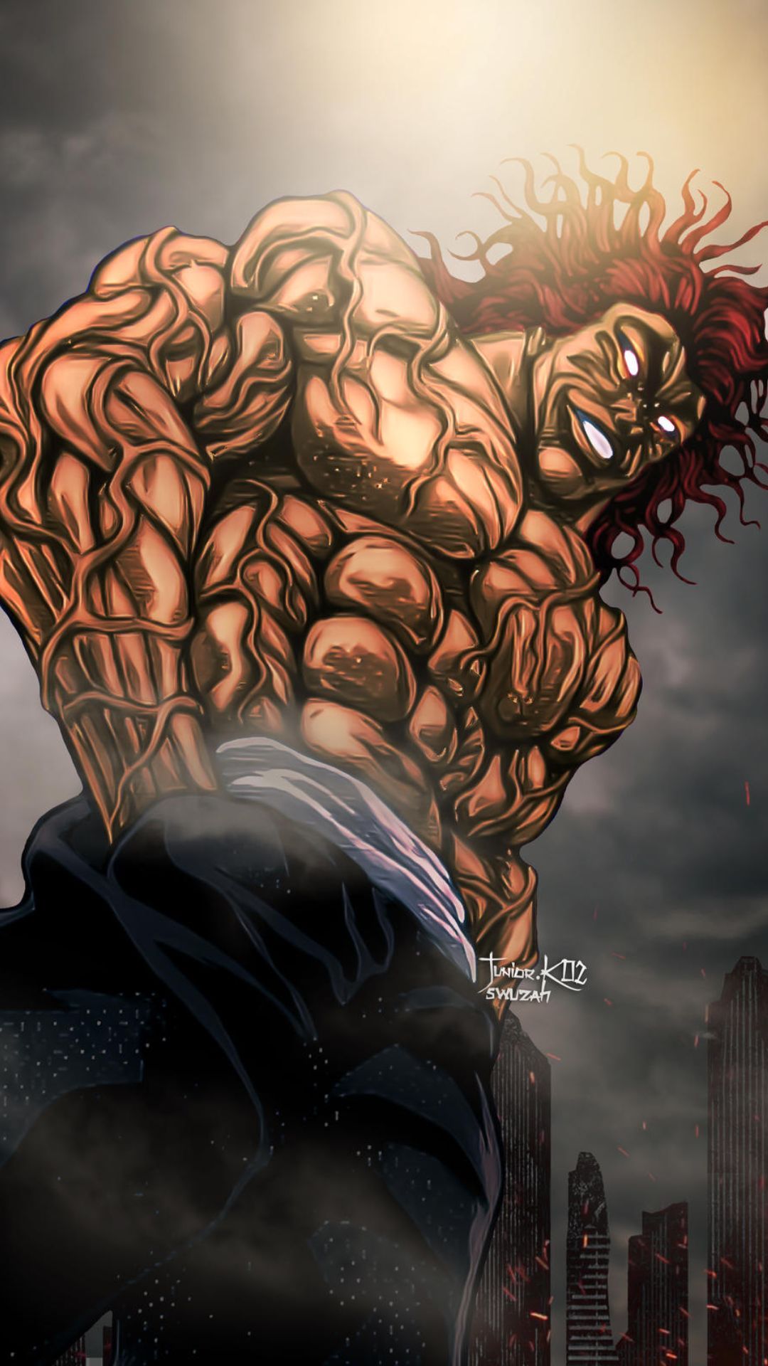 1080x1920 Yujiro Hanma Phone Wallpaper