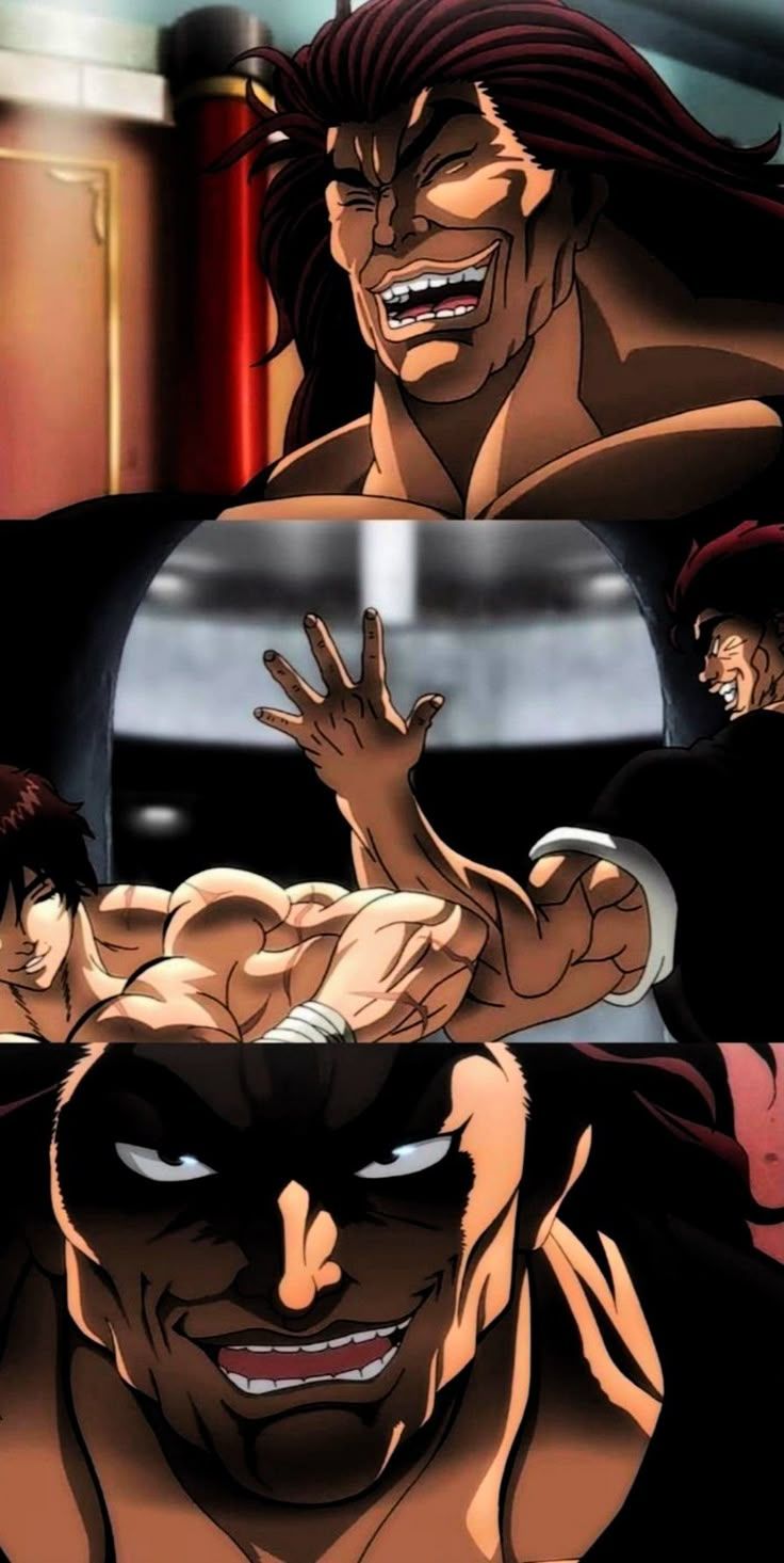 736x1465 Baki vs yujiro wallpaper. Yujiro hanma wallpaper aesthetic, Baki e, Baki the grappler