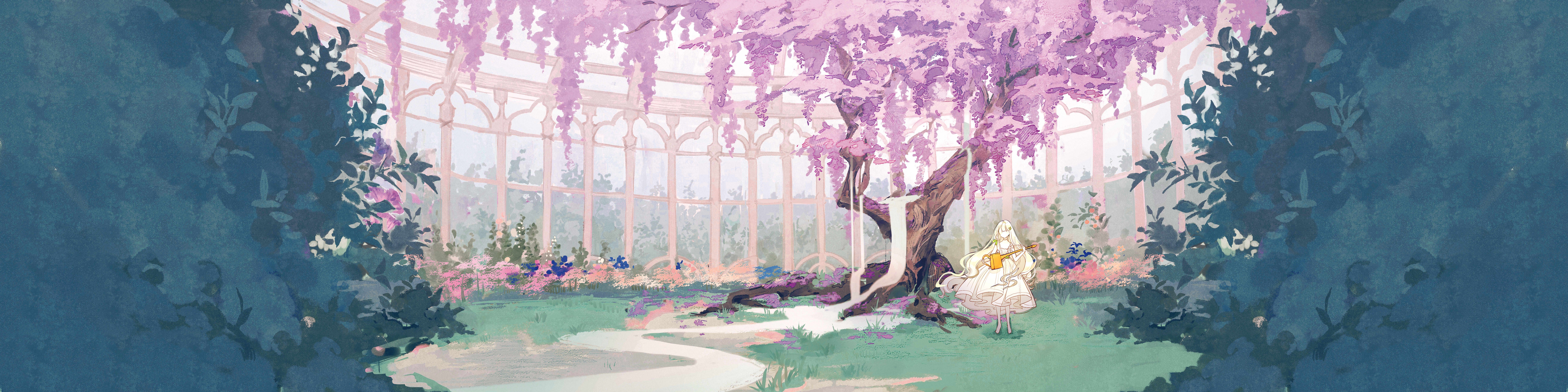 9920x2480 Wisteria Reverie