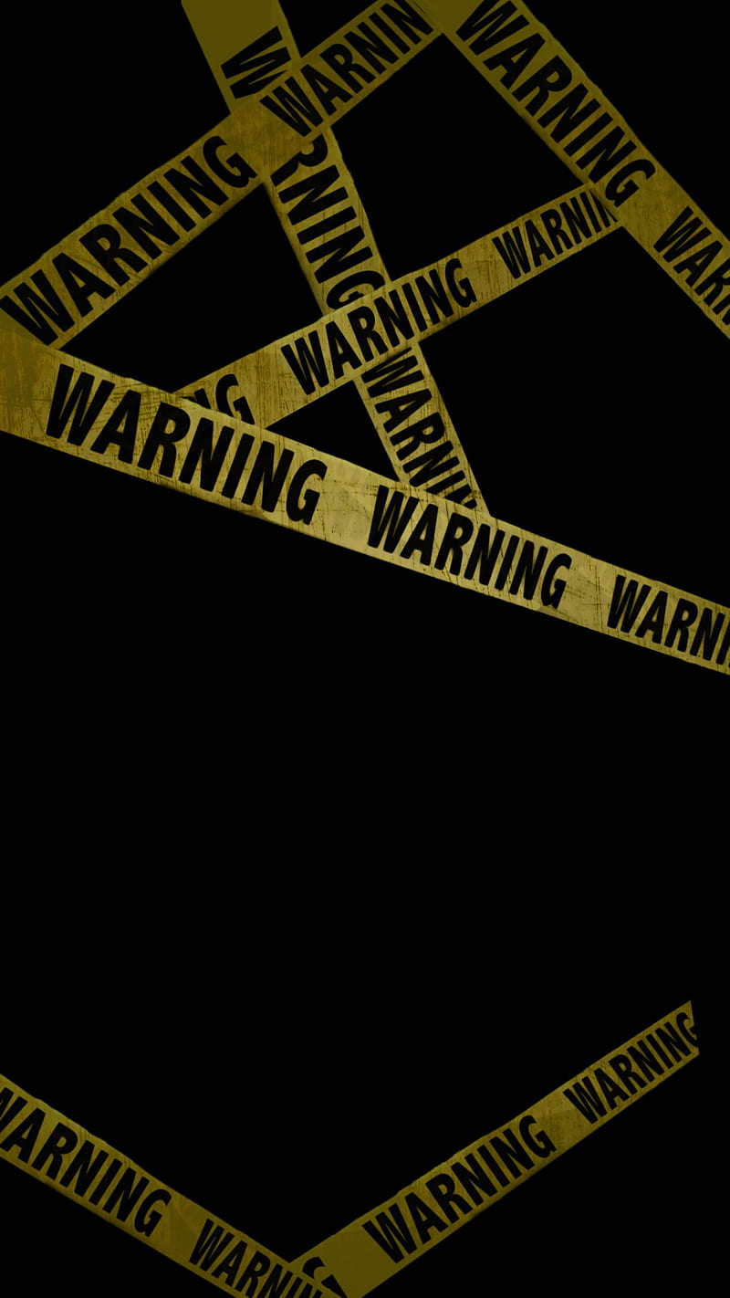 800x1422 Warning, attencion, black, black and yellow, calm down, danger, safe zone, yellow, HD phone wallpaper