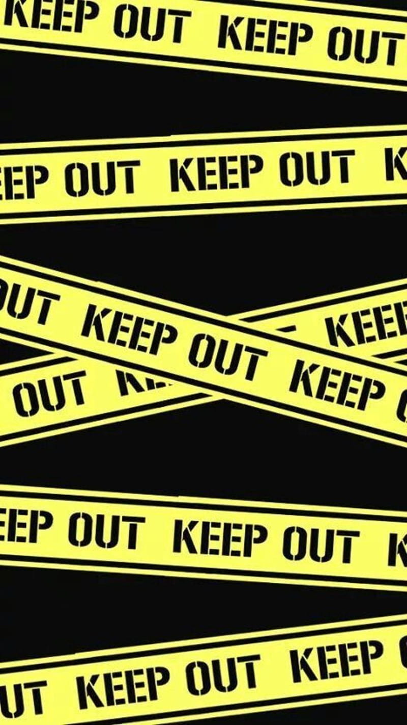 800x1422 Keep Out, yellow tape, HD phone wallpaper
