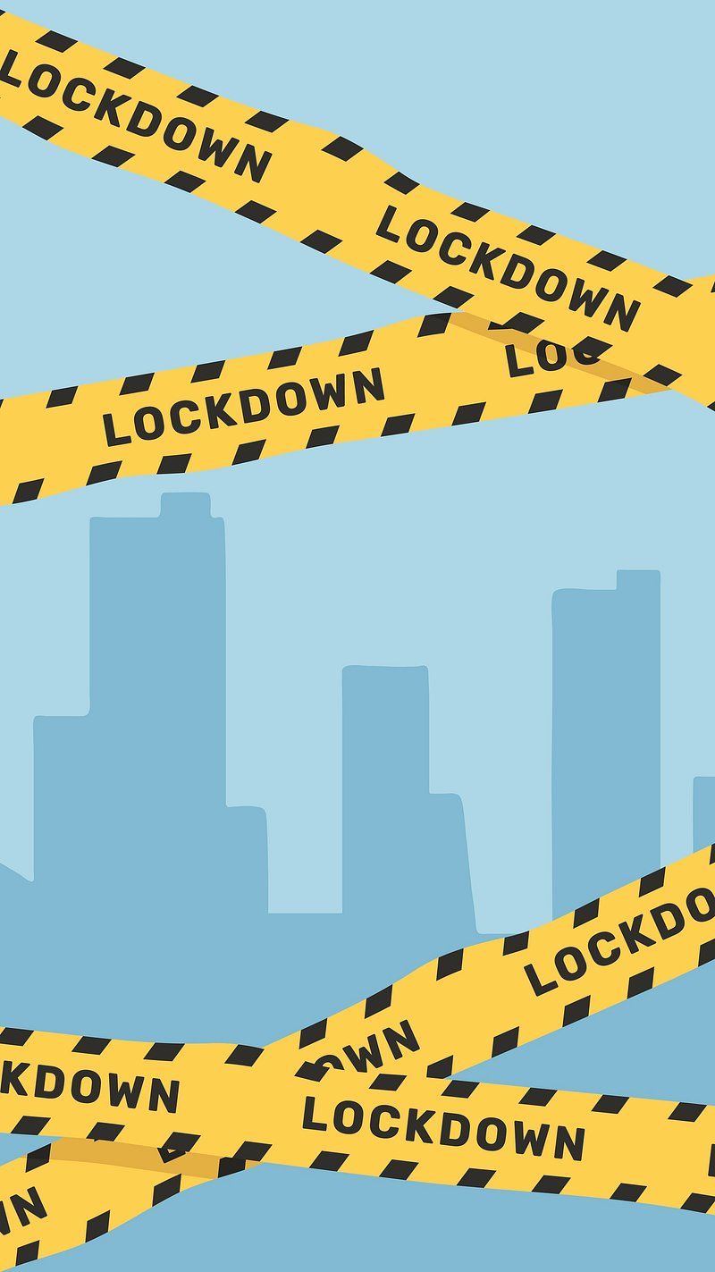 800x1423 Yellow Lockdown Caution Tape Image Wallpaper