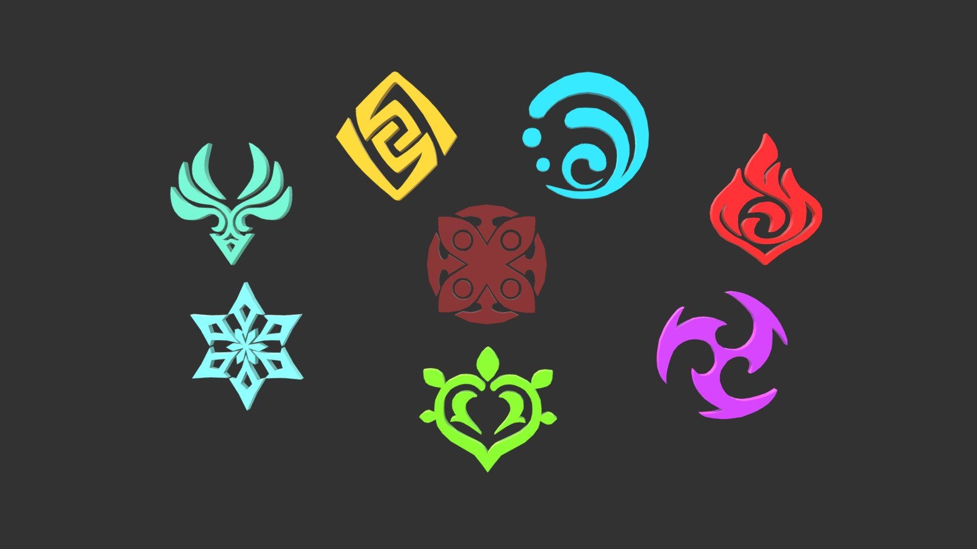 1920x1080 Elements (Genshin Impact) model by Javier González [8b9795d]