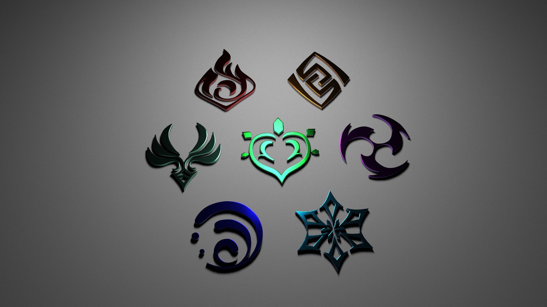 1920x1080 Genshin Impact Elements
