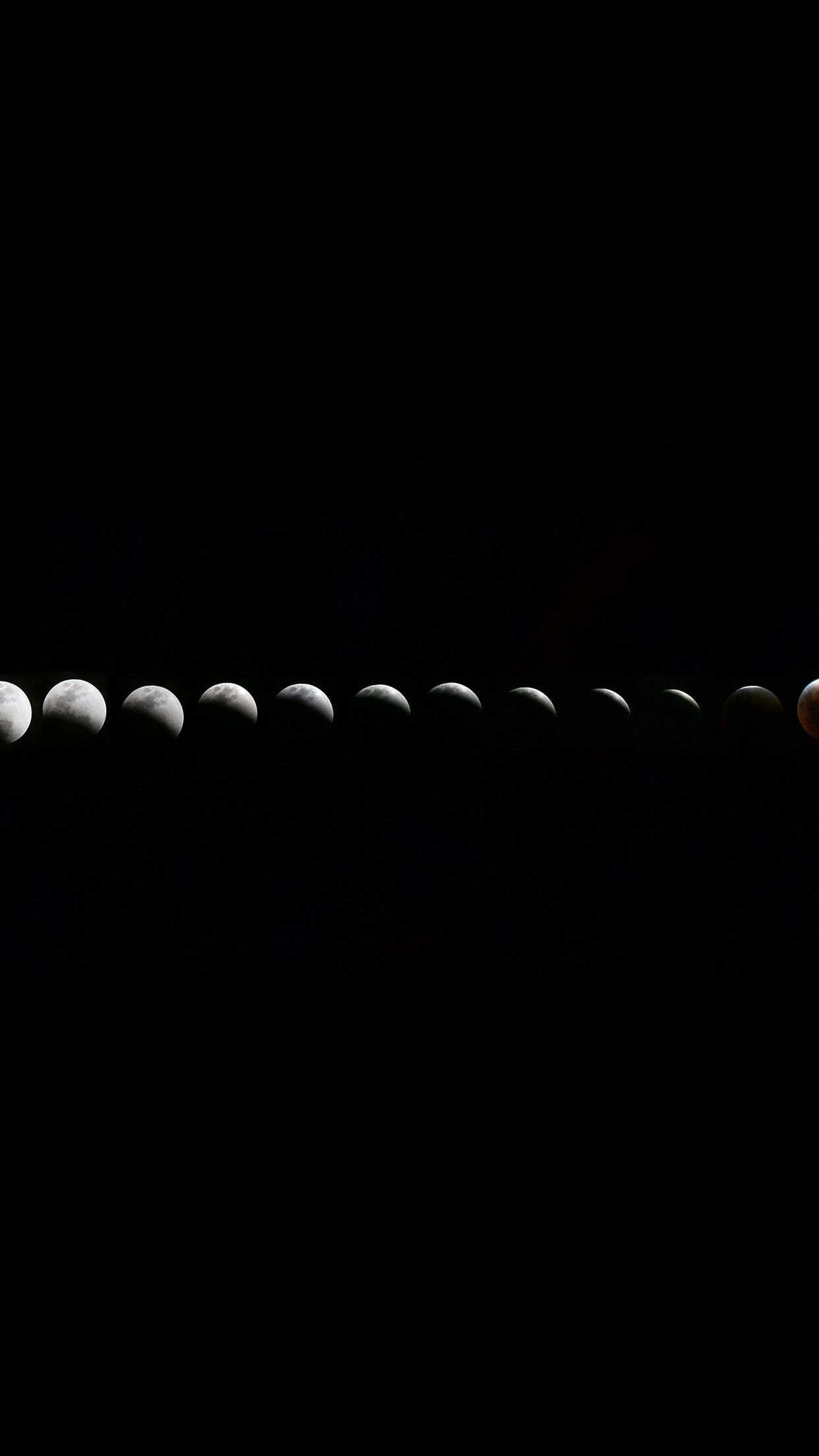 1242x2208 Moon Fade Lunar Nature Space Dark iPhone 6 Wallpaper