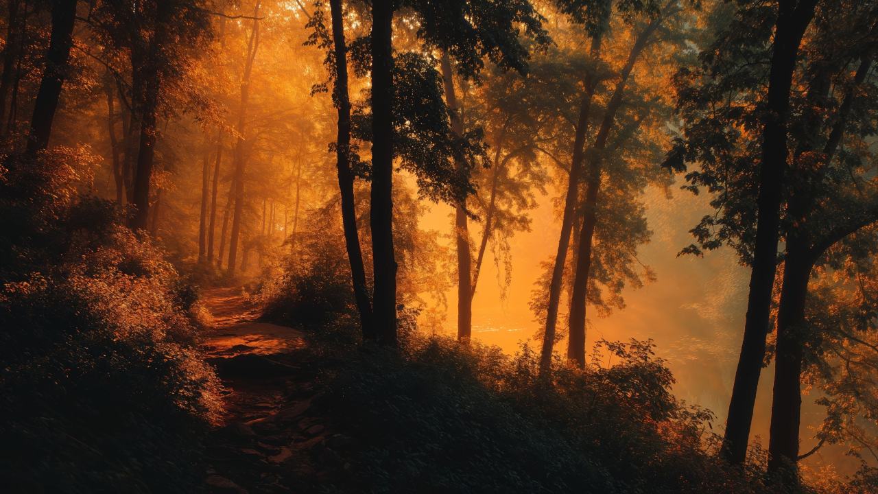 1280x720 Warm sunlight Wallpaper 4K scenery, Golden hour light