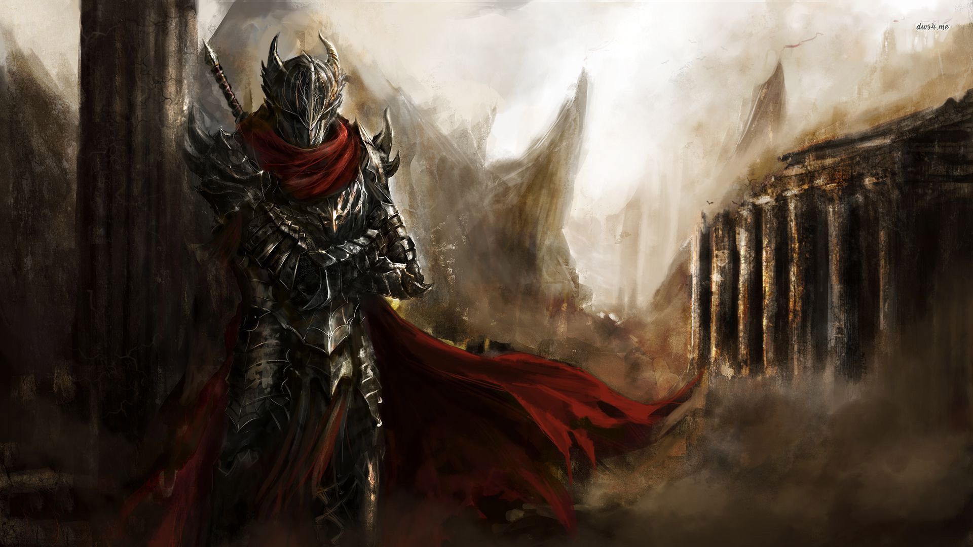 1920x1080 Dark Fantasy Knight Wallpaper
