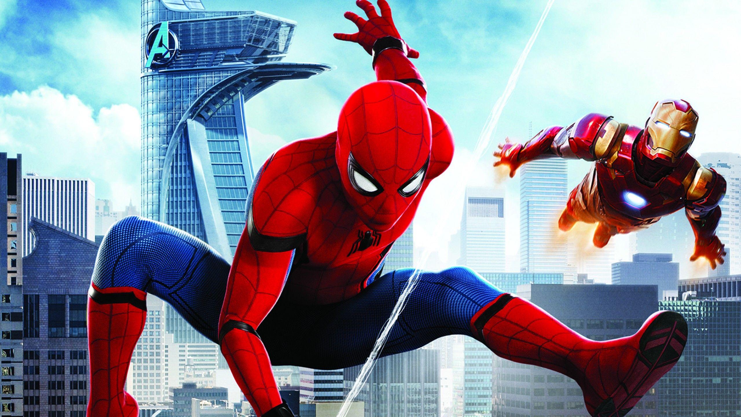 2560x1440 Wallpaper Spider Man: Homecoming, Iron Man, HD, Movies