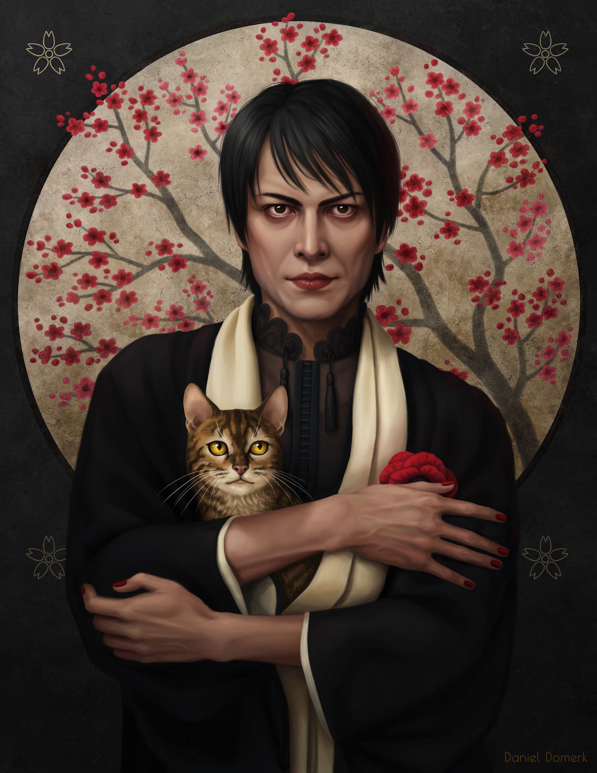 1920x2485 Sakurai Atsushi and his cat