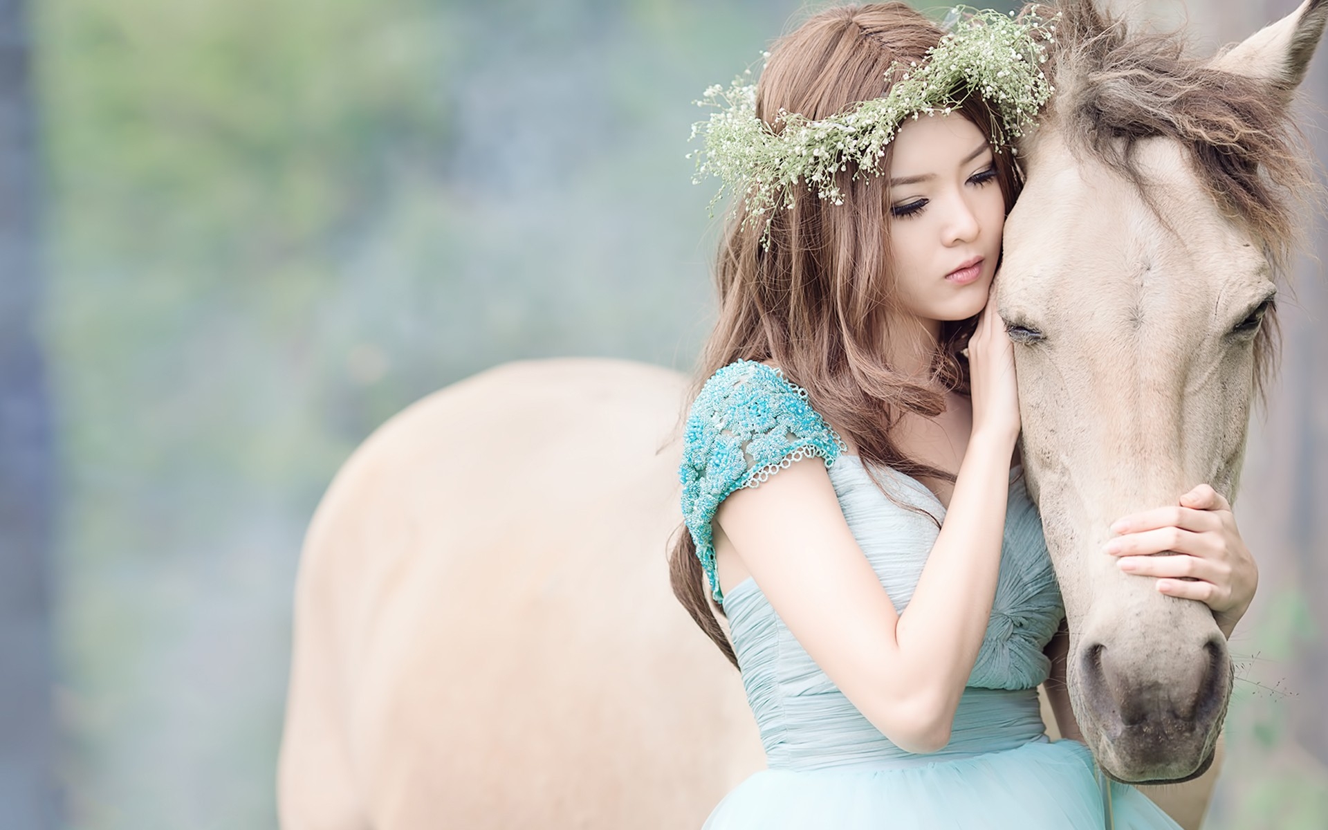 1920x1200 girl, asian, horse Wallpaper, HD Girls 4K Wallpaper, Image and Background