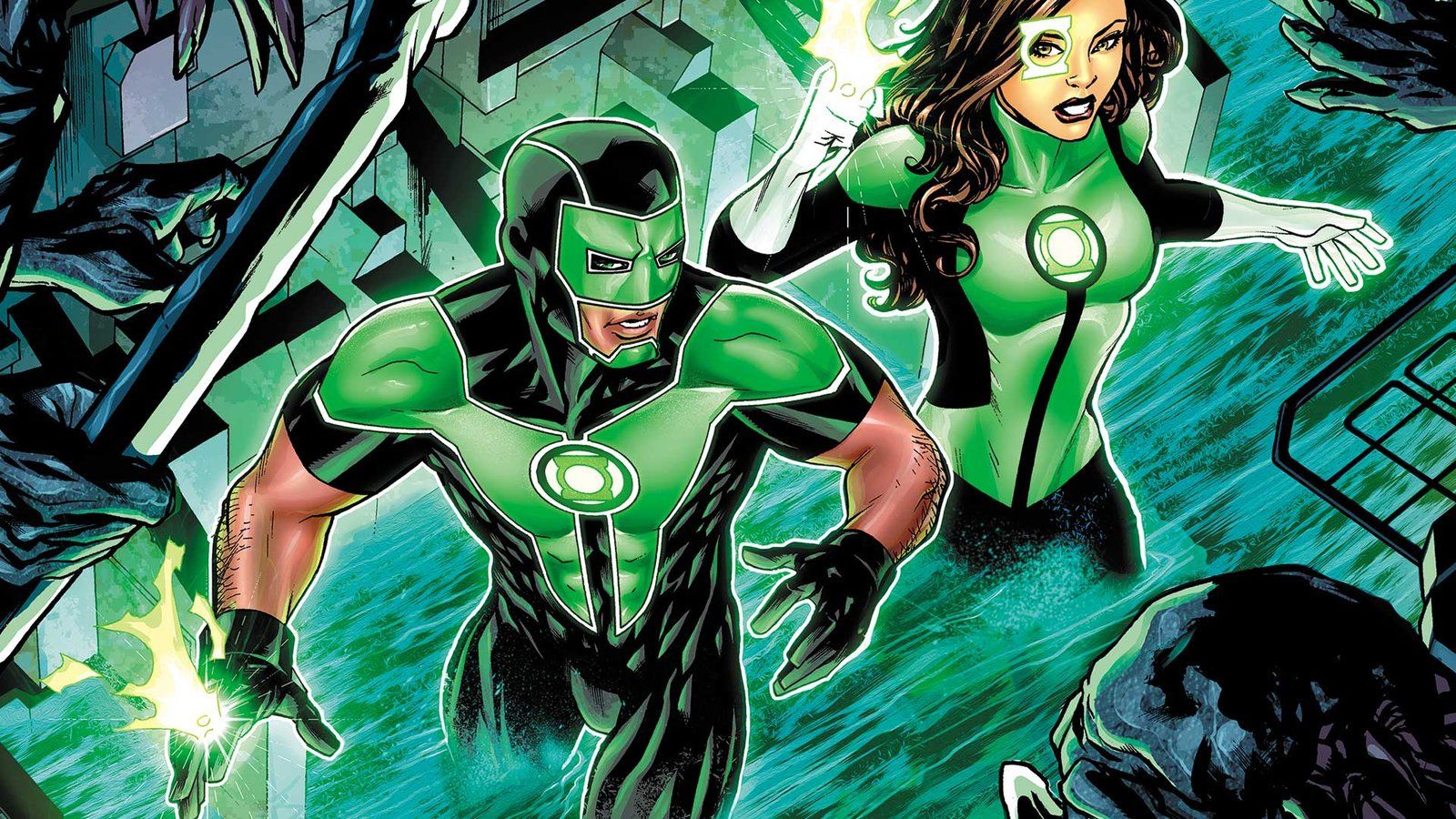 1600x900 Green Lantern Corps Jessica Cruz And Simon Baz Film Universe Dc Comic Wallpaper Widescreen HD Resolution 1920x1080 :