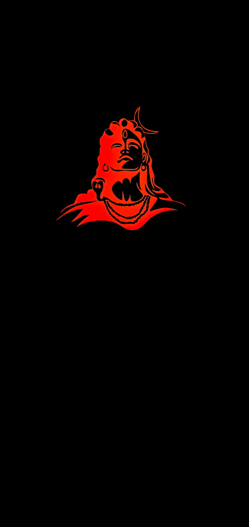 800x1689 Shiva, bholenath, black, mahakal, red, shankar, HD phone wallpaper