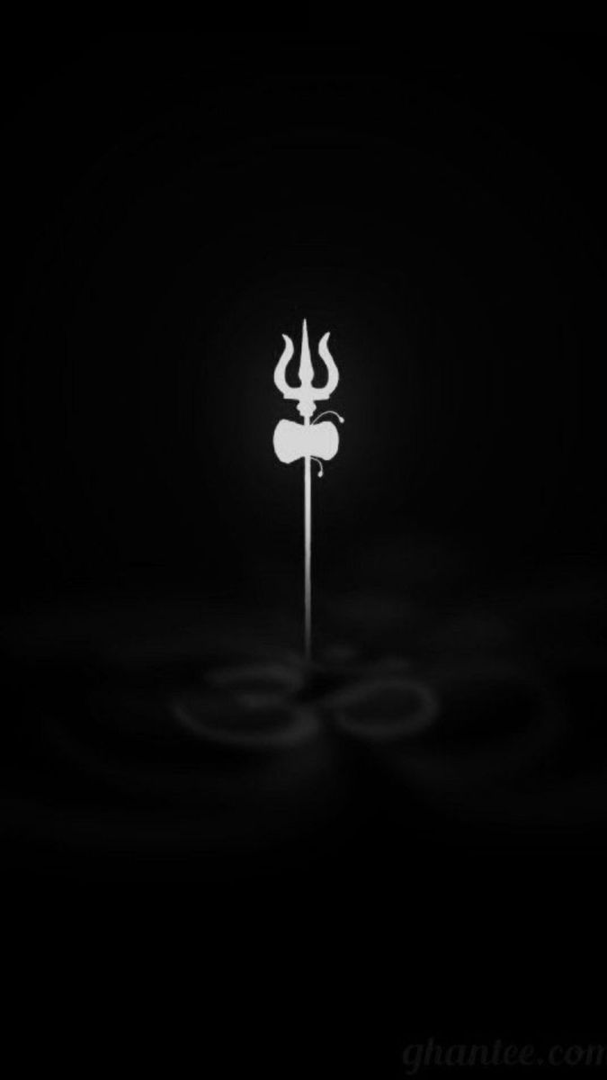 675x1200 Shiva and the Candle. Black and white hindu symbol, Hindu meditation room decor, Minimalist shiva trident art