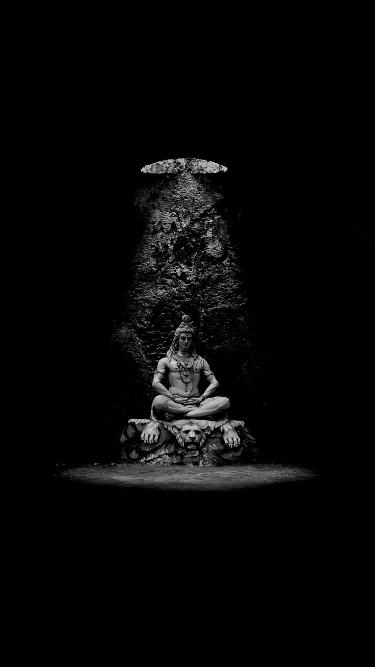 736x1308 Dark Shiva Wallpaper