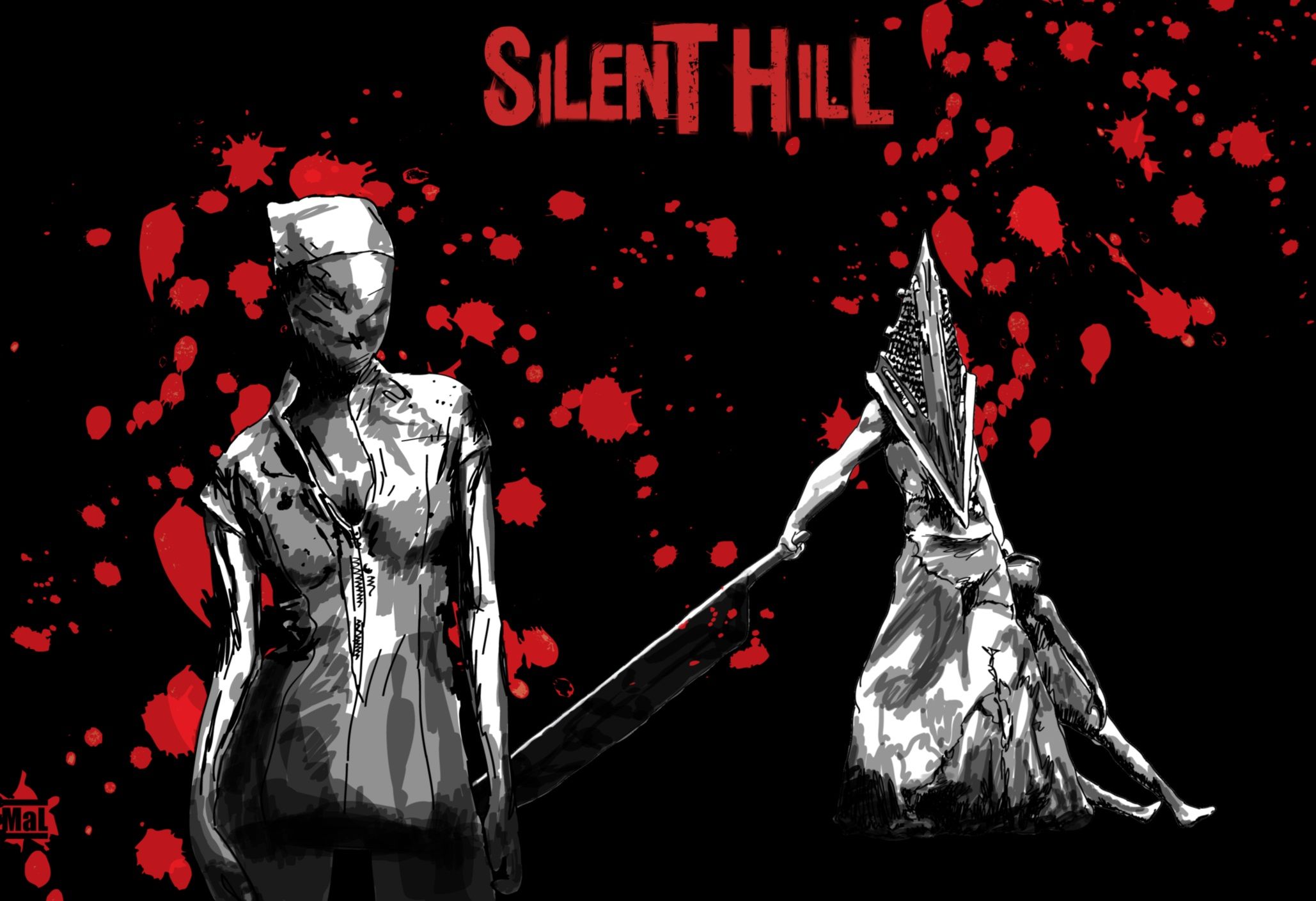 2058x1409 Download Video Game Silent Hill HD Wallpaperx1409