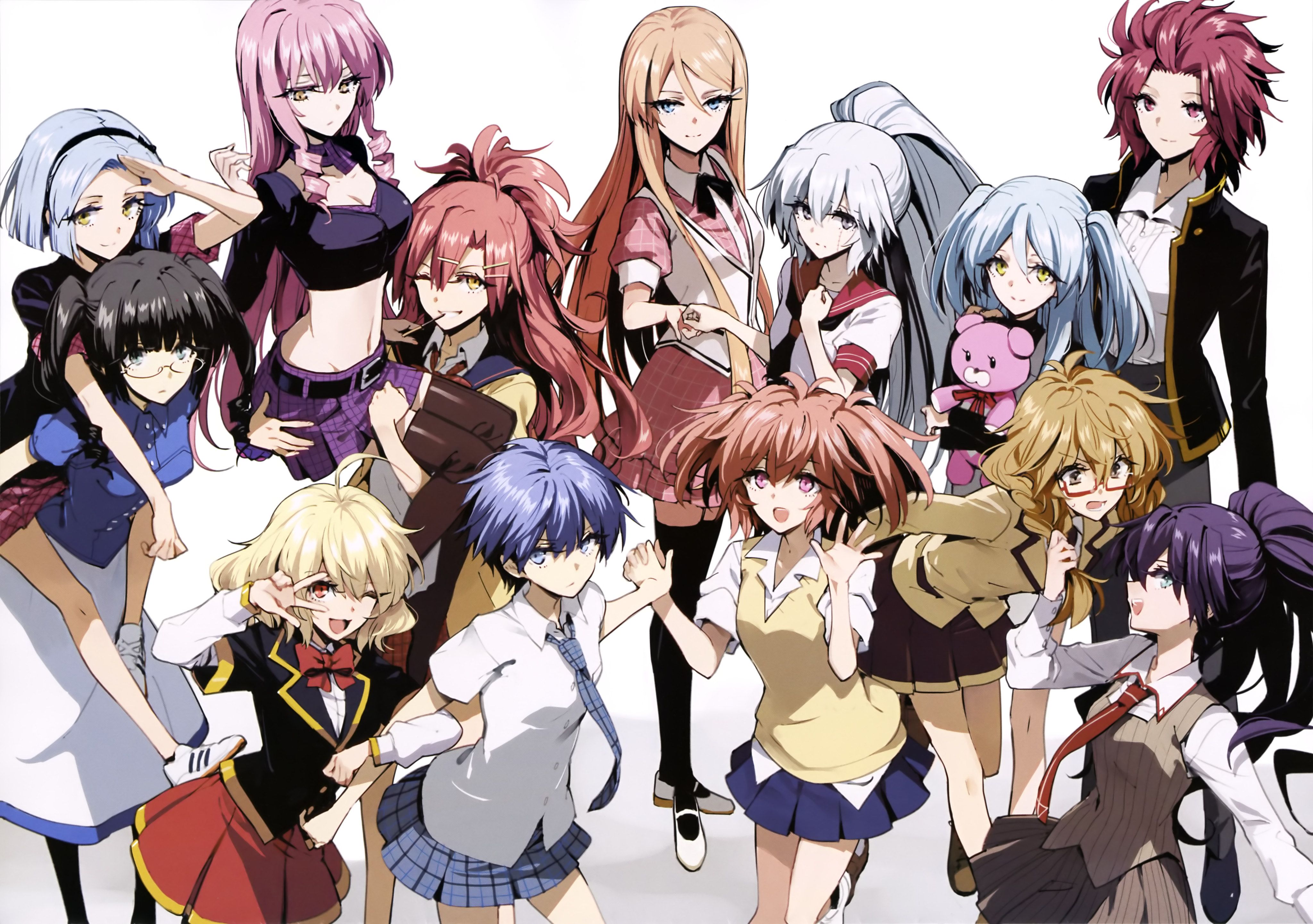 4097x2884 Riddle Story of Devil 4K Ultra HD Anime Wallpaper Featuring Iconic Charactersx2884