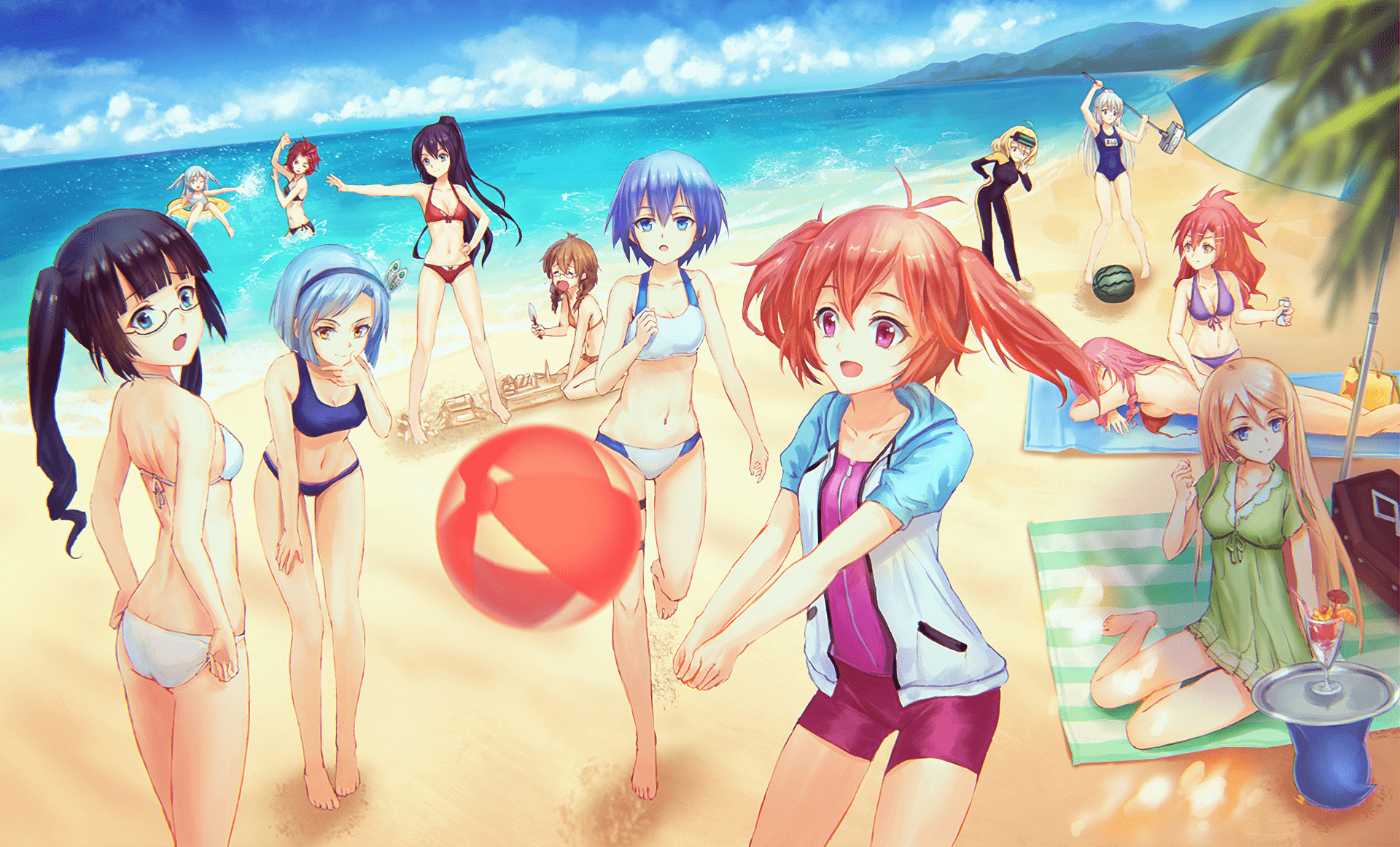 1920x1162 Riddle Story of Devil HD: Summer Beach Volleyball with Otoya & Friends Anime Wallpaperx1162