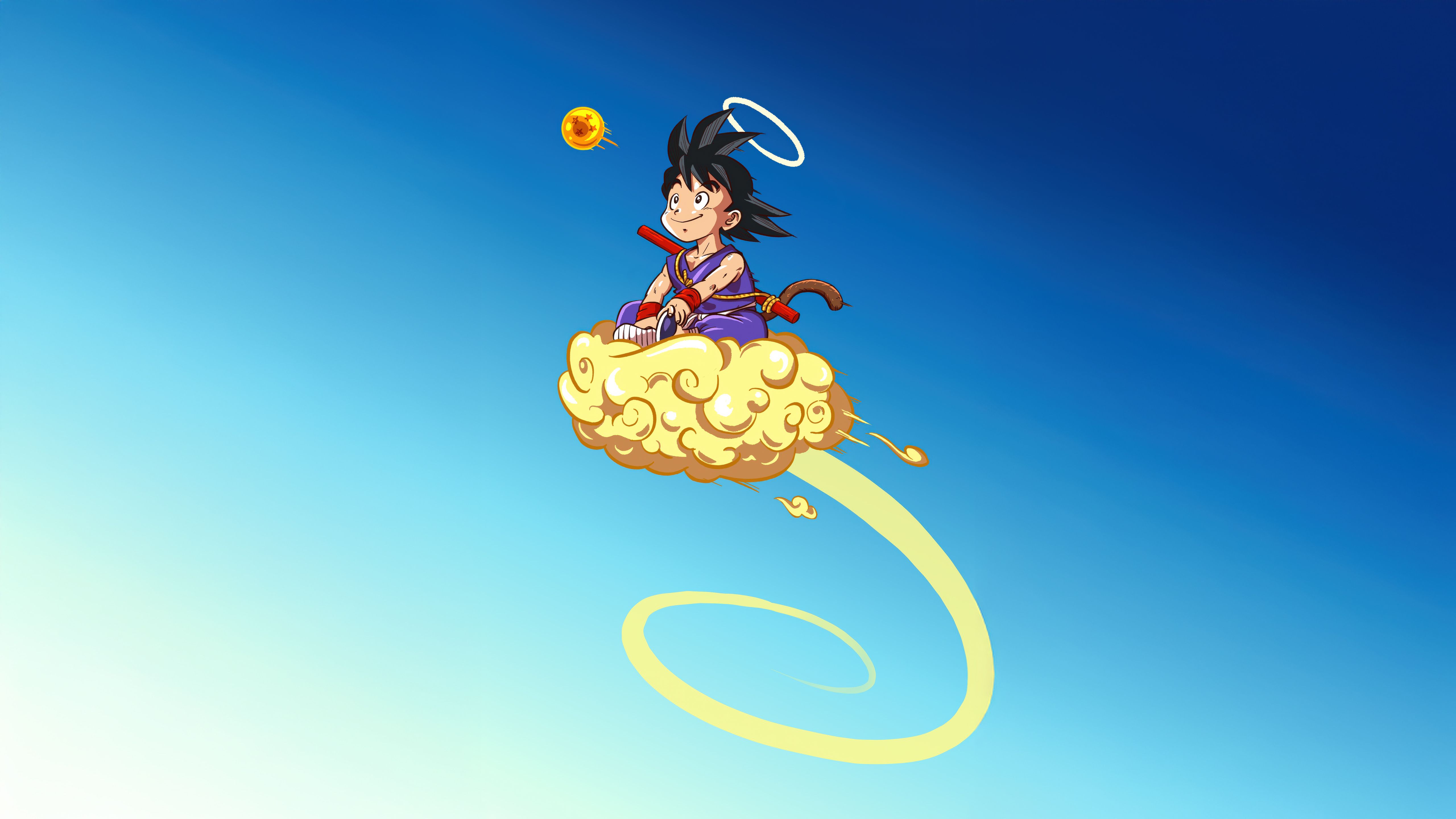 5120x2880 Little Goku Fly Away Wallpaper, HD Anime Wallpaper, 4k Wallpaper, Image, Background, Photos and Picture