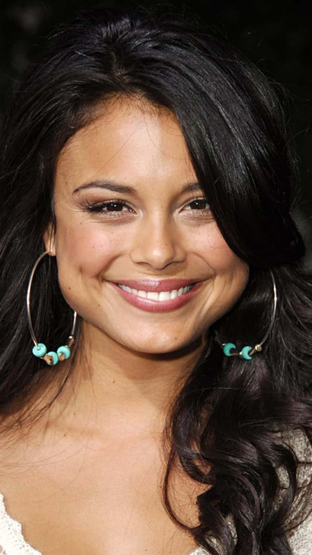 1080x1920 Download Nathalie Kelley Smiling Portrait Wallpaper
