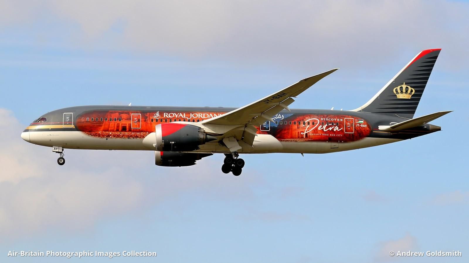 1600x900 Boeing 787 8 Dreamliner, JY BAH / Royal Jordanian Airlines (RJ / RJA)