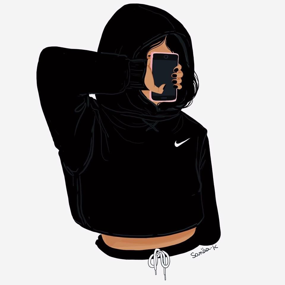 960x960 Swag Black Girl Cartoon Wallpaper
