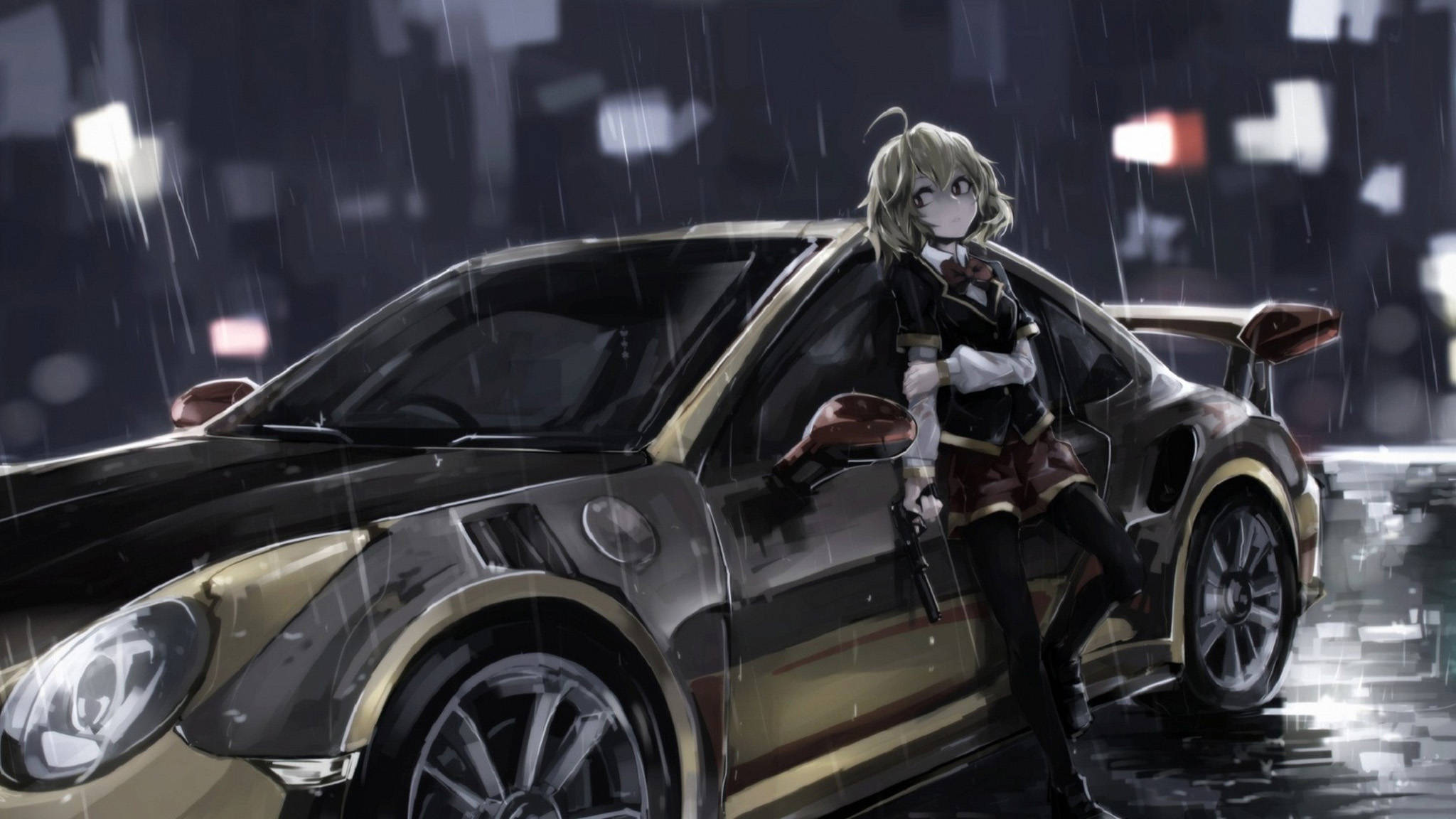 2048x1152 GTR Anime Wallpaper