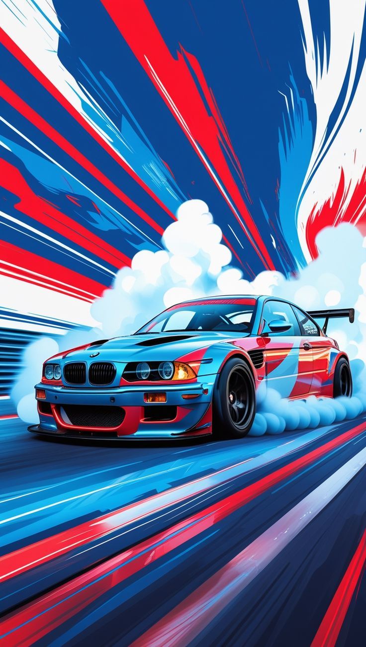 736x1302 Stylized BMW M3 GTR Wallpaper Artwork Wallpaper