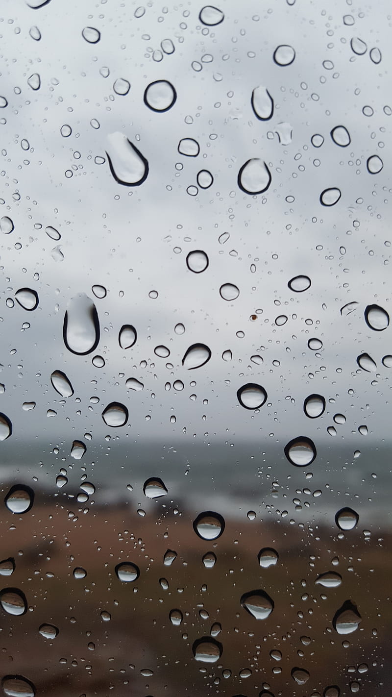 800x1422 Rain, drops, edge, glass, raindrops, rainy, HD phone wallpaper