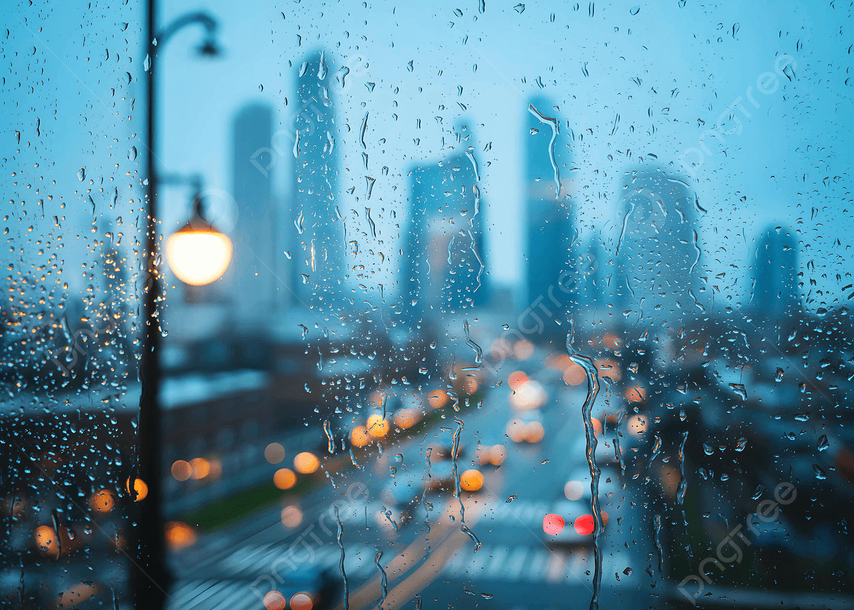 1200x857 City View Through A Rain Streaked Window, Rainy Day Scenery, Glass Water Drops, Rain Background Image And Wallpaper for Free Download