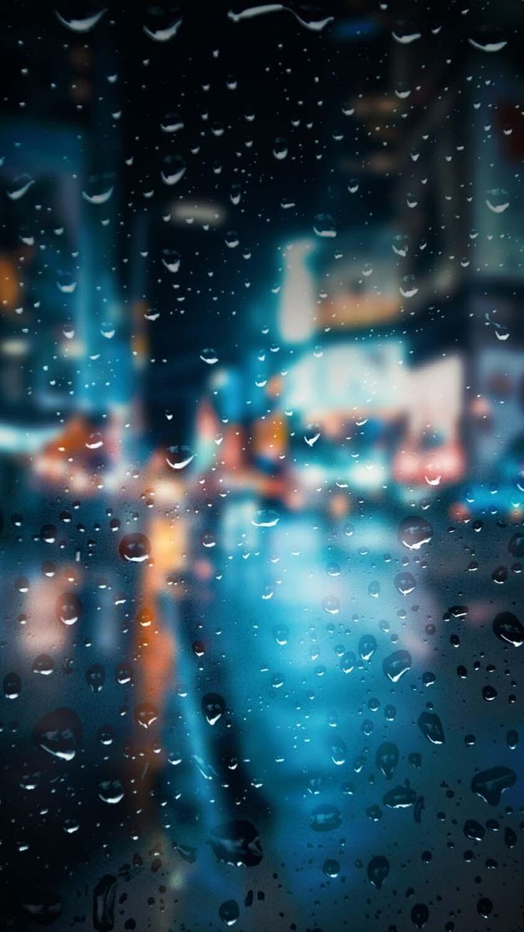 736x1308 Rain Drops Glass iPhone Wallpaper HD