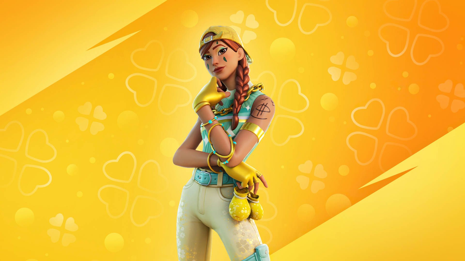 1920x1080 Download Aura Skin Fortnite iPad Wallpaper