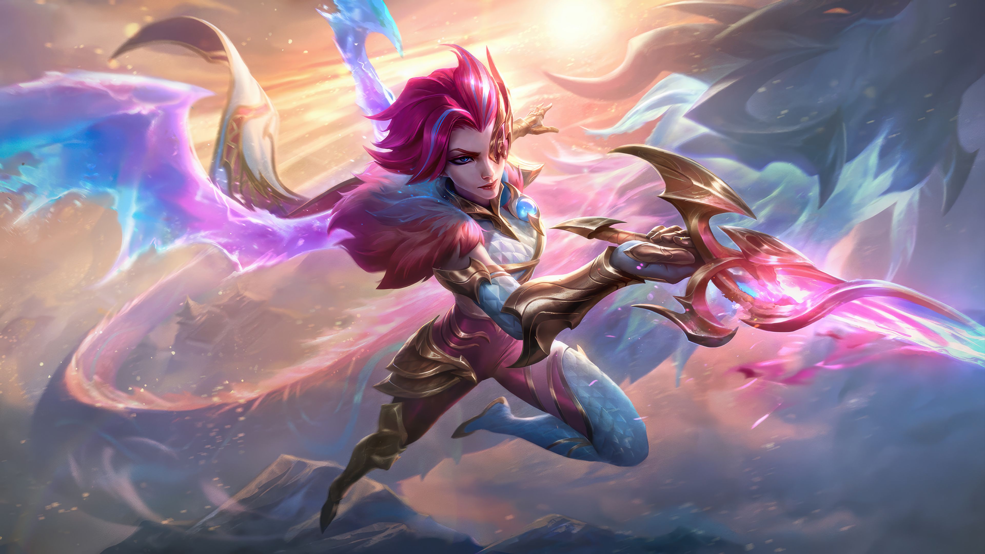 3840x2160 Fiora Dragonmancer LoL 4K Wallpaper PC HD Skin Splash Art LoL