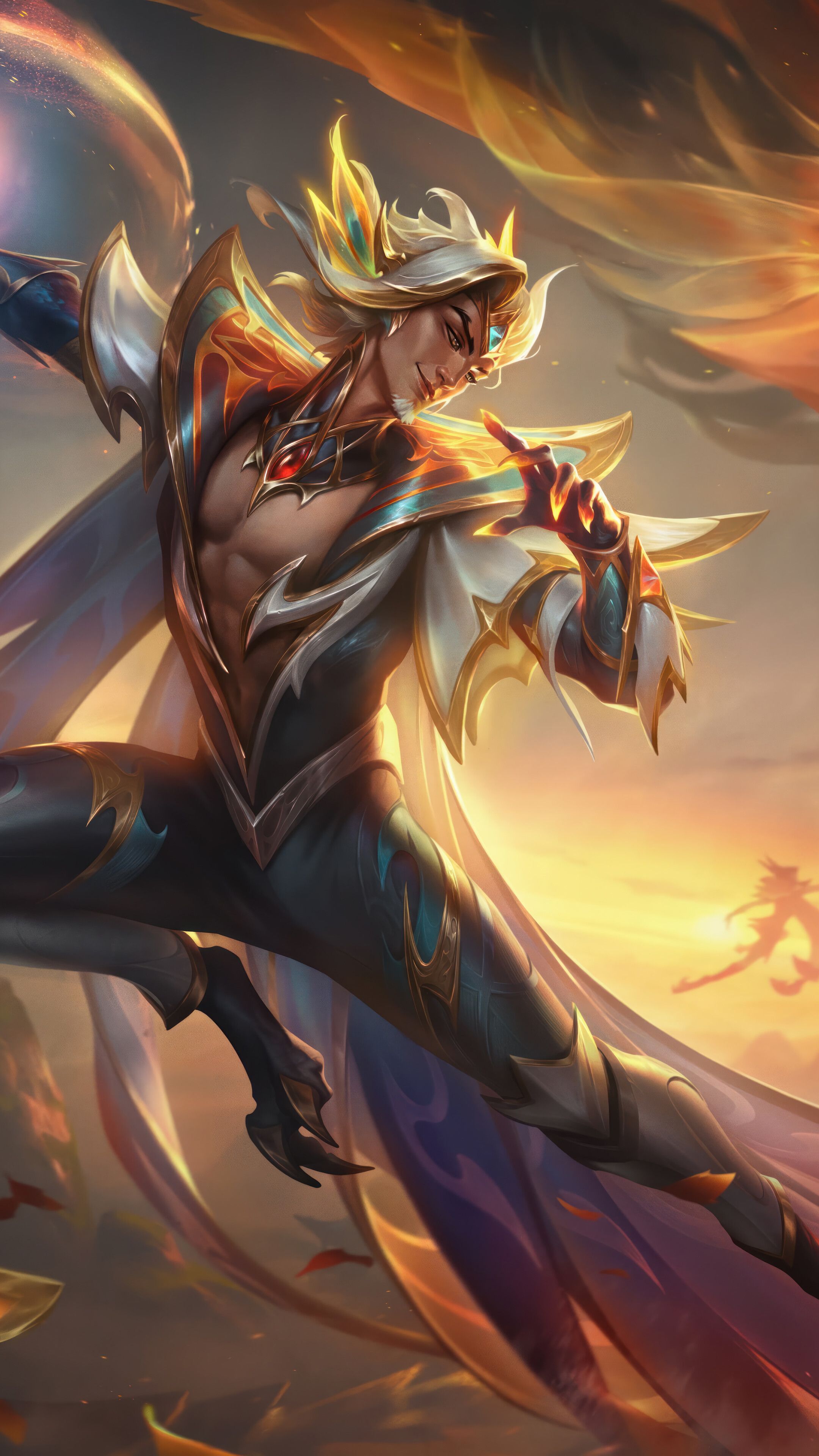 2160x3840 Dragonmancer Rakan LoL Skin Splash Art 4K Wallpaper iPhone HD Phone