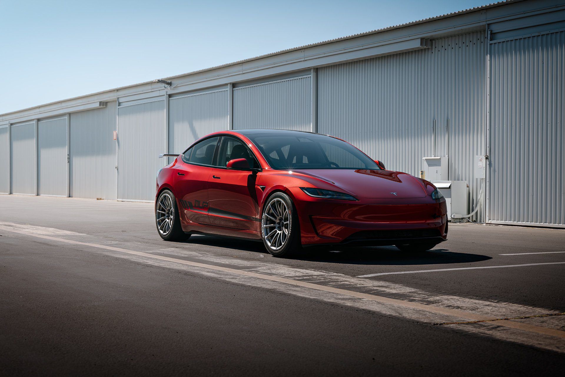 1920x1281 Ultra Red Tesla Model 3 Performance