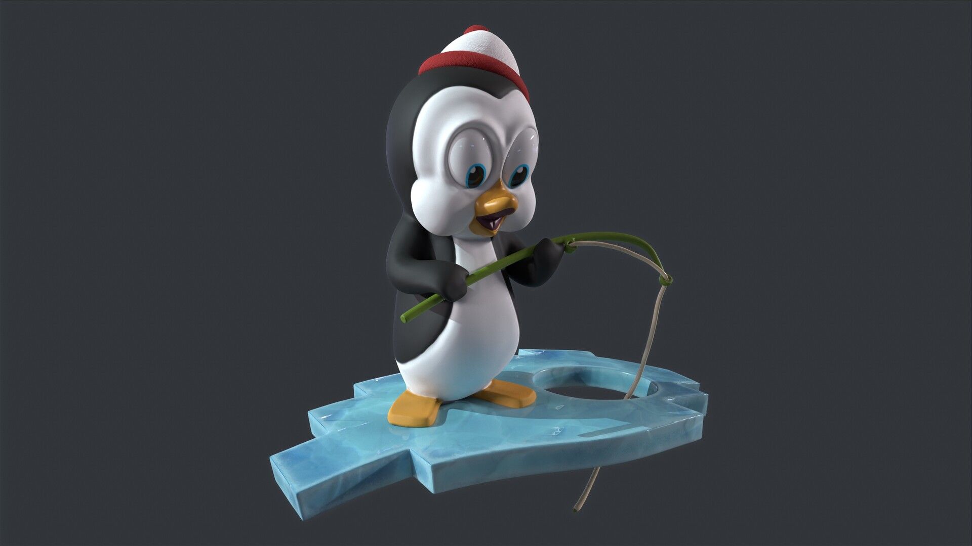 1920x1080 Cartoon Chilly Willy Sculpture