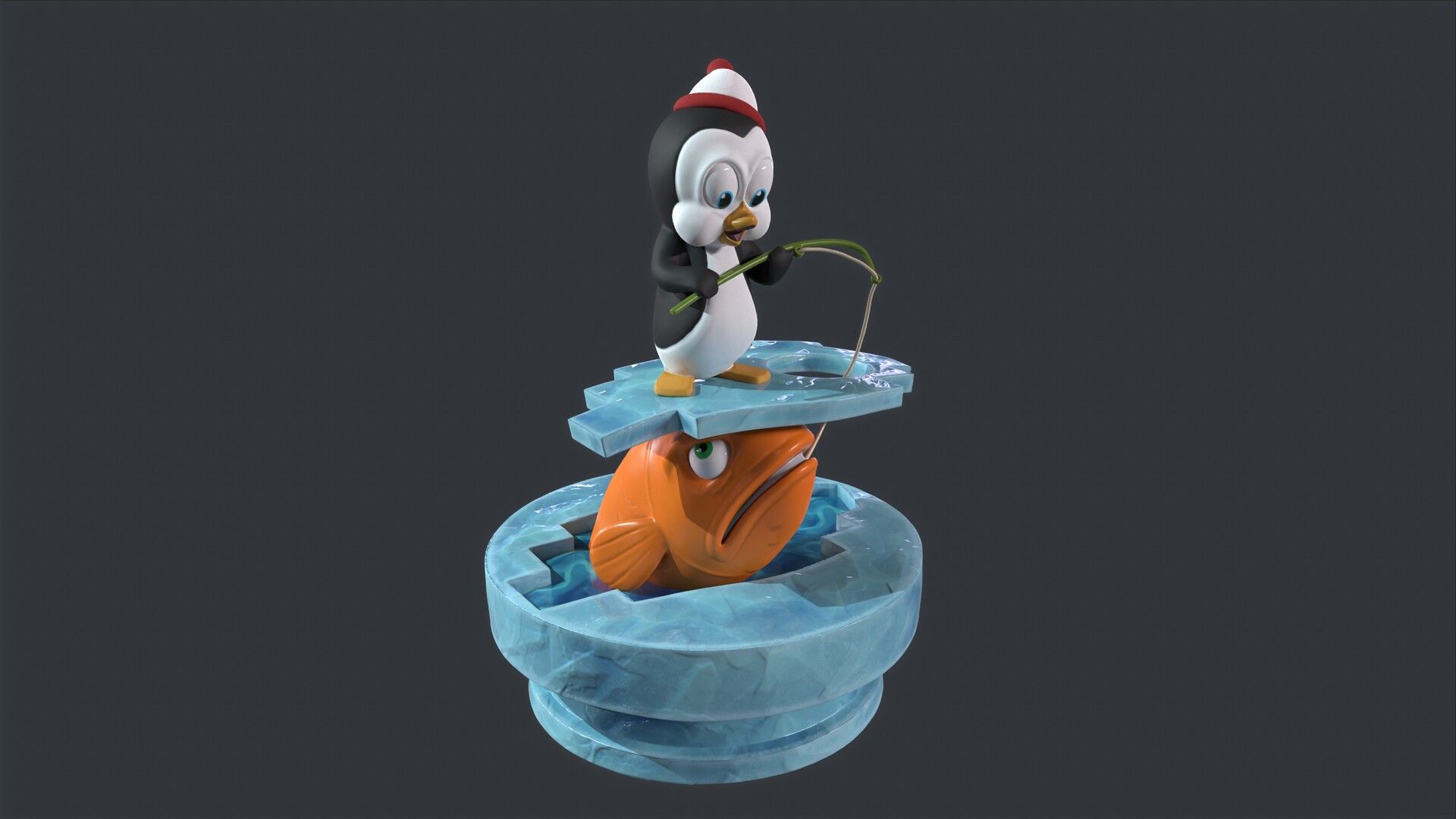 1920x1080 Cartoon Chilly Willy Sculpture