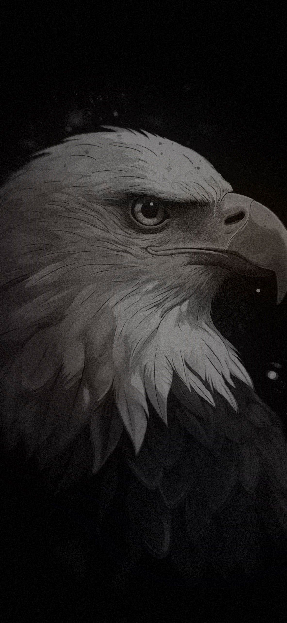 1183x2560 Bald Eagle Aesthetic Wallpaper Cool Bird Wallpaper