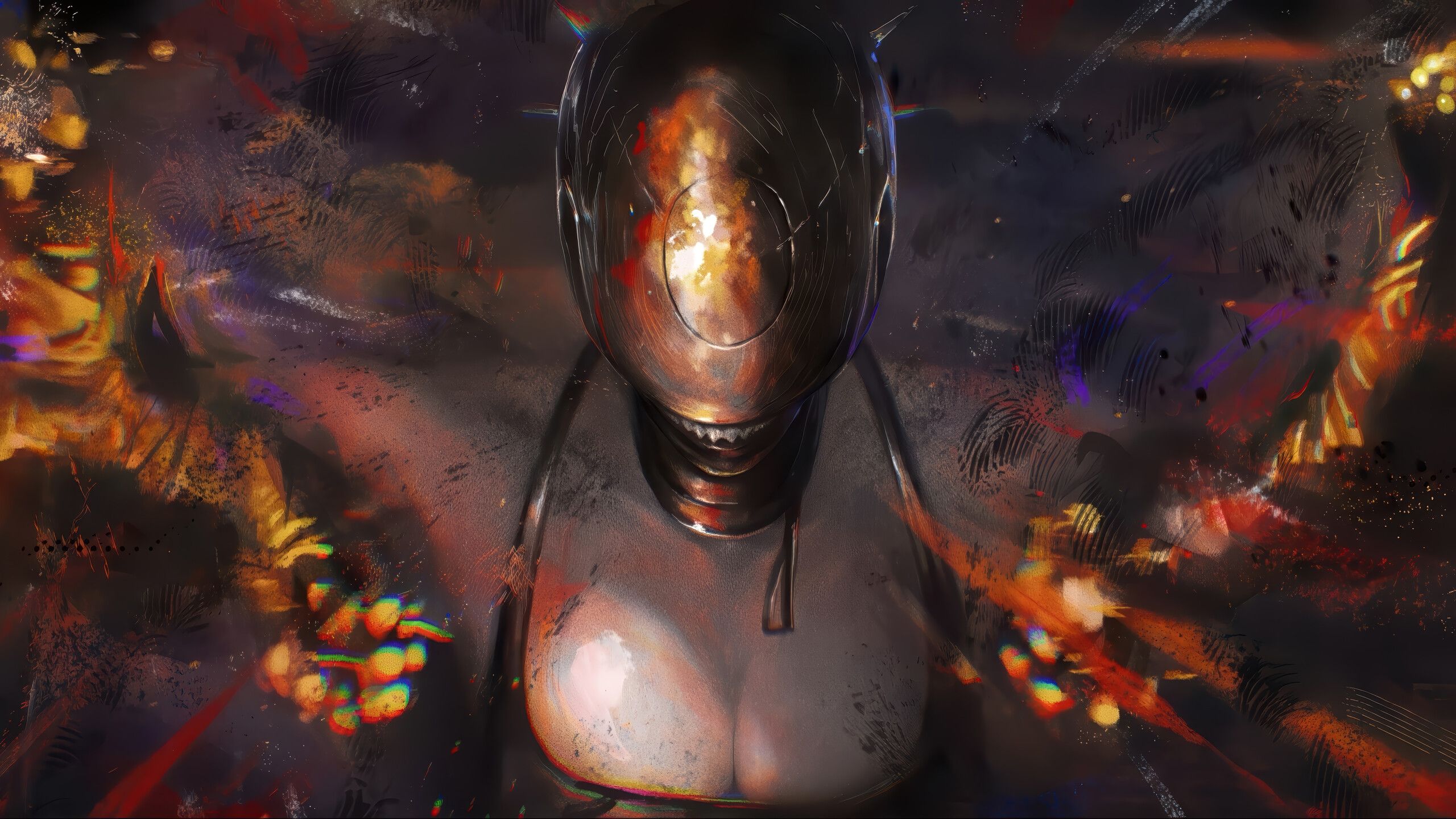 2560x1440 Bomb Devil Chainsaw Man Reze Arc Wallpaper 4K HD PC