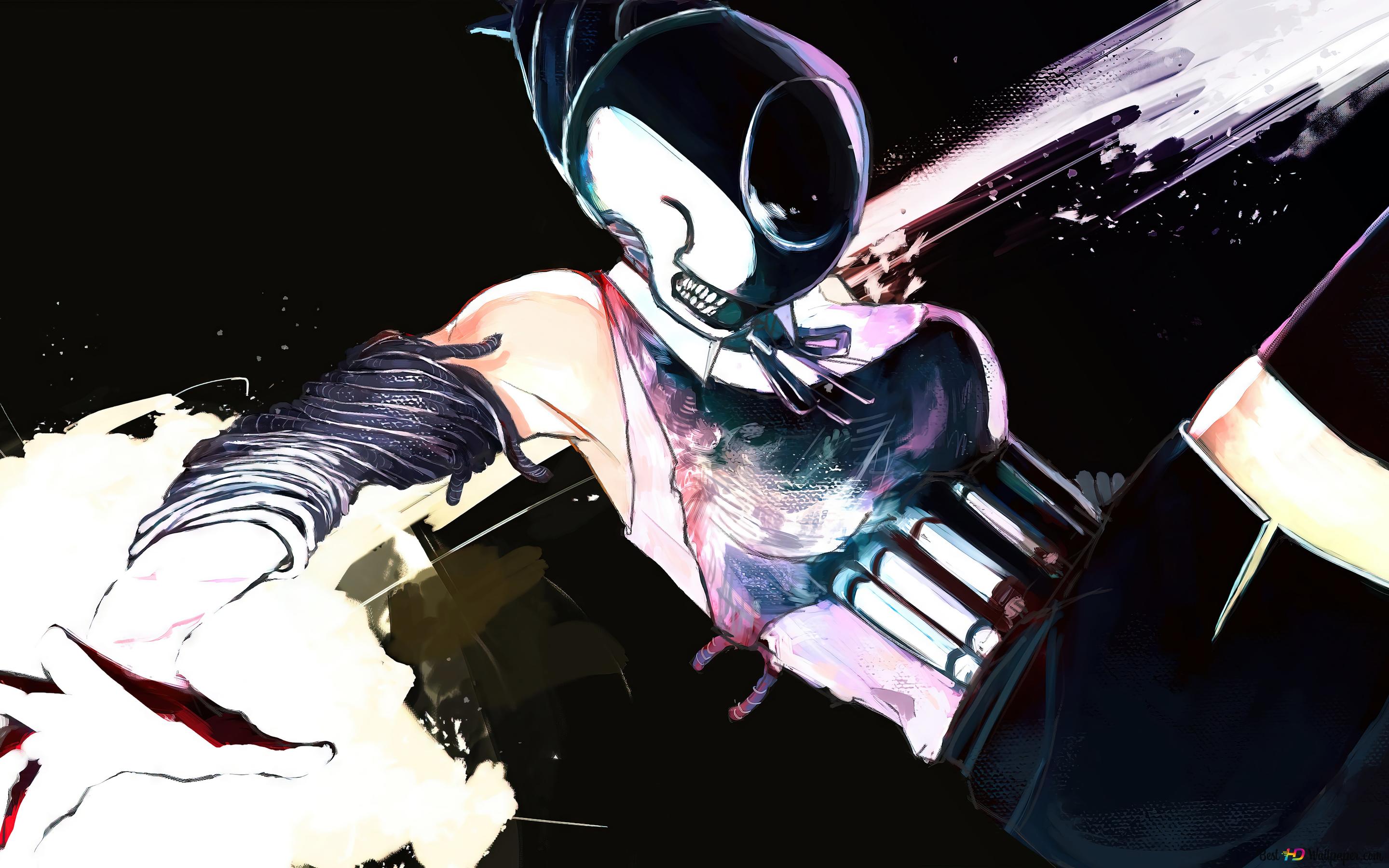 2880x1800 Reze bomb devil hybrid from Chainsaw man anime 4K wallpaper download