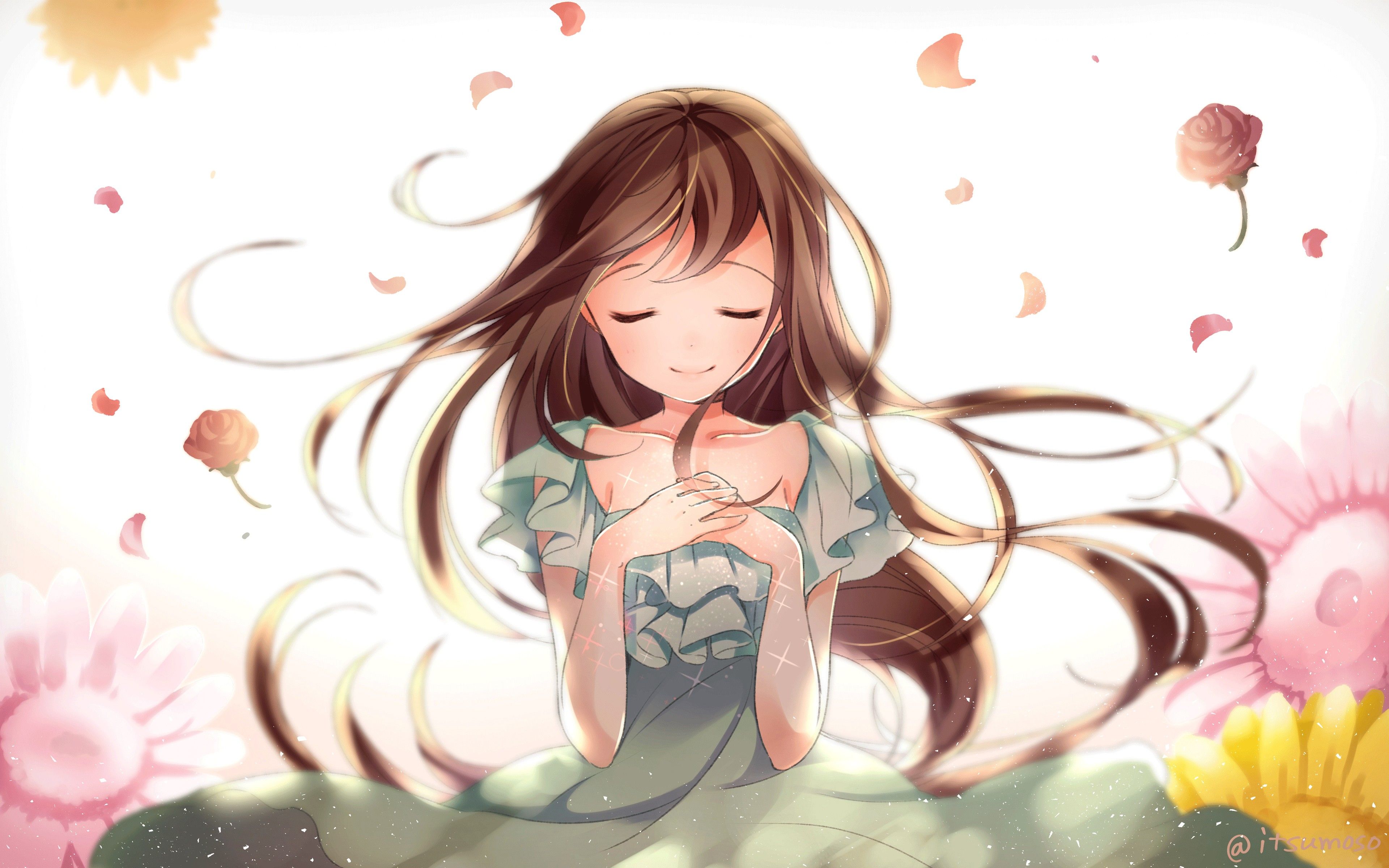 3840x2400 Beautiful Anime Girl 4K Wallpaper