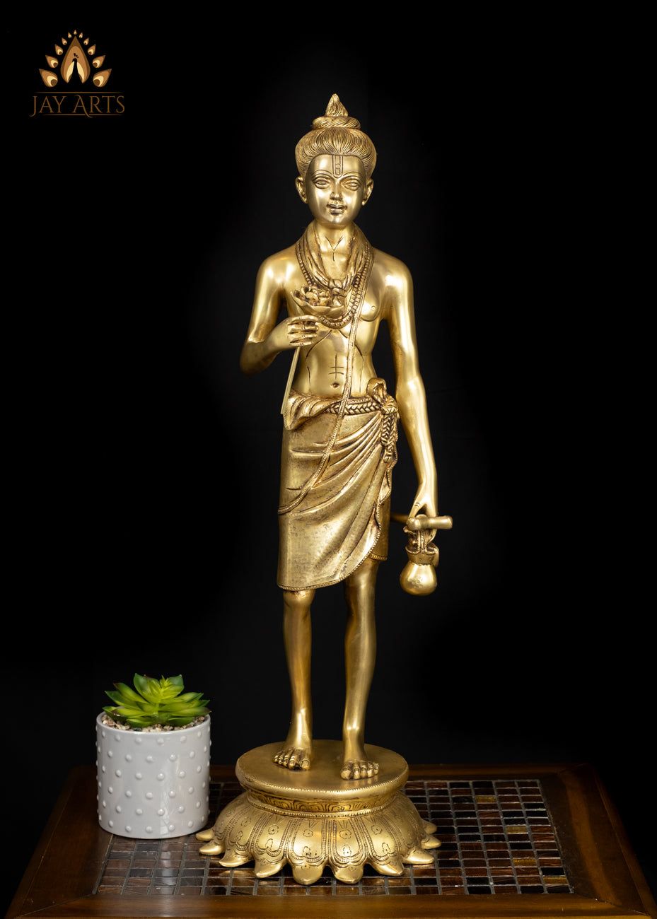 929x1300 Brass Shri Neelkanth Varni Statue Bhagwan Swaminarayan