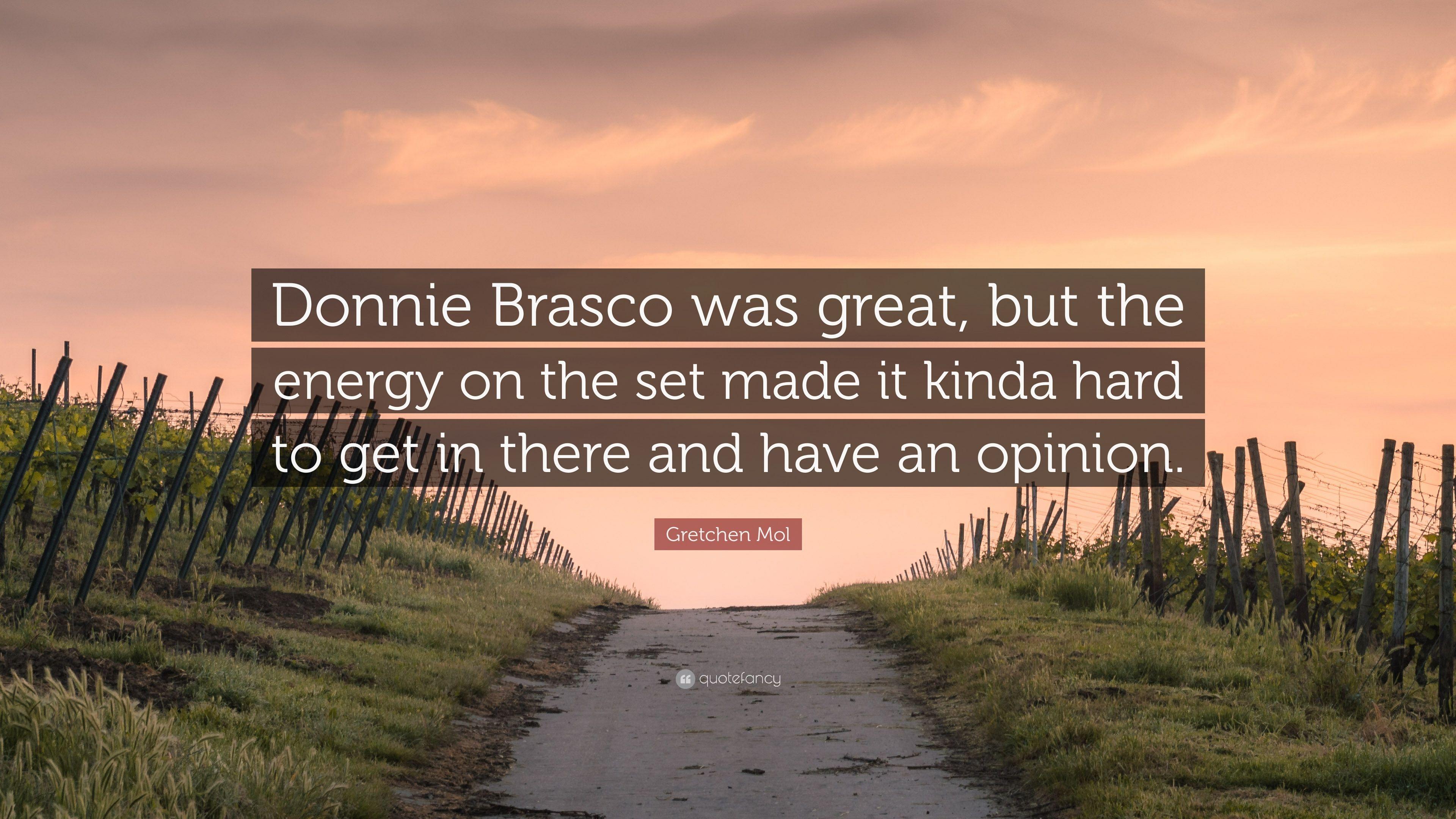 3840x2160 Gretchen Mol Quote: “Donnie Brasco was great, but the energy