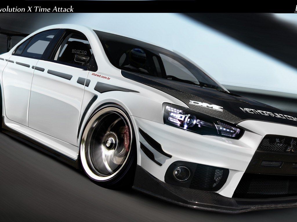 1024x768 Mitsubishi Lancer Evolution X Modified Wallpaper For Deskt