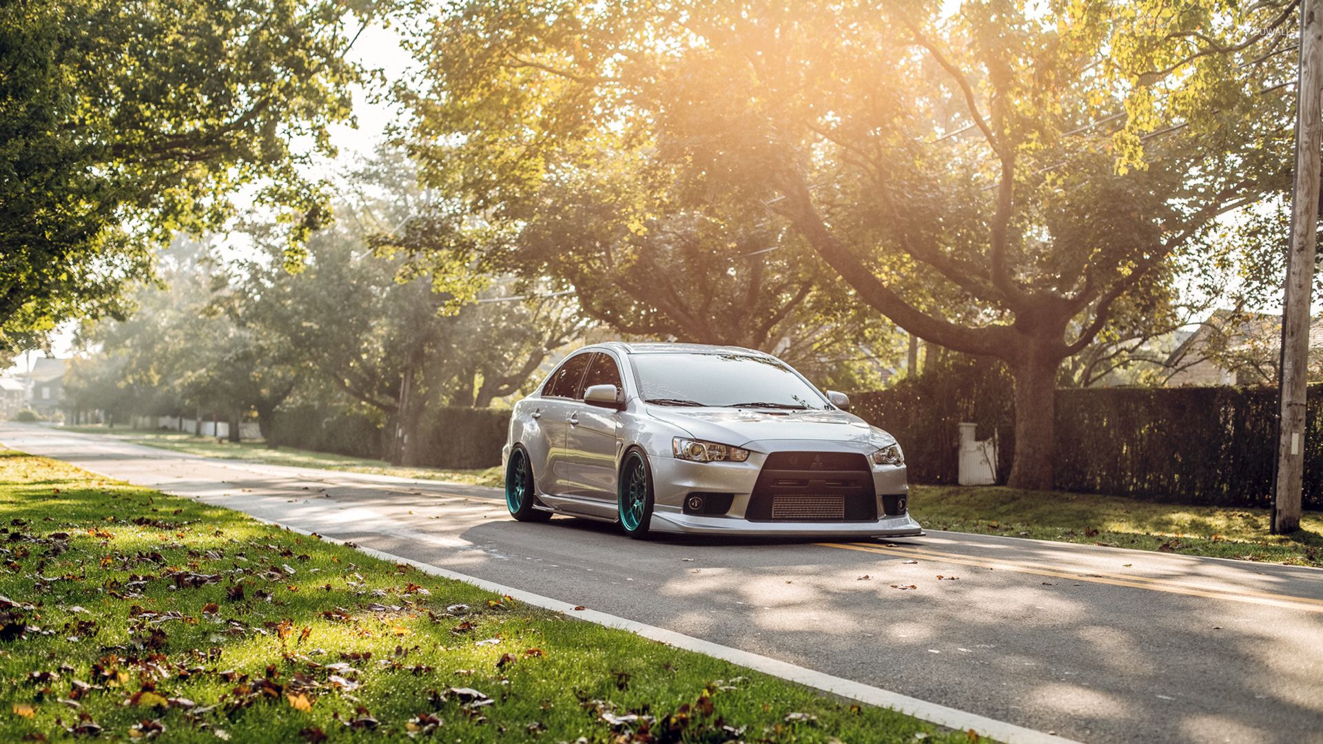 1920x1080 Silver Mitsubishi Lancer wallpaper wallpaper