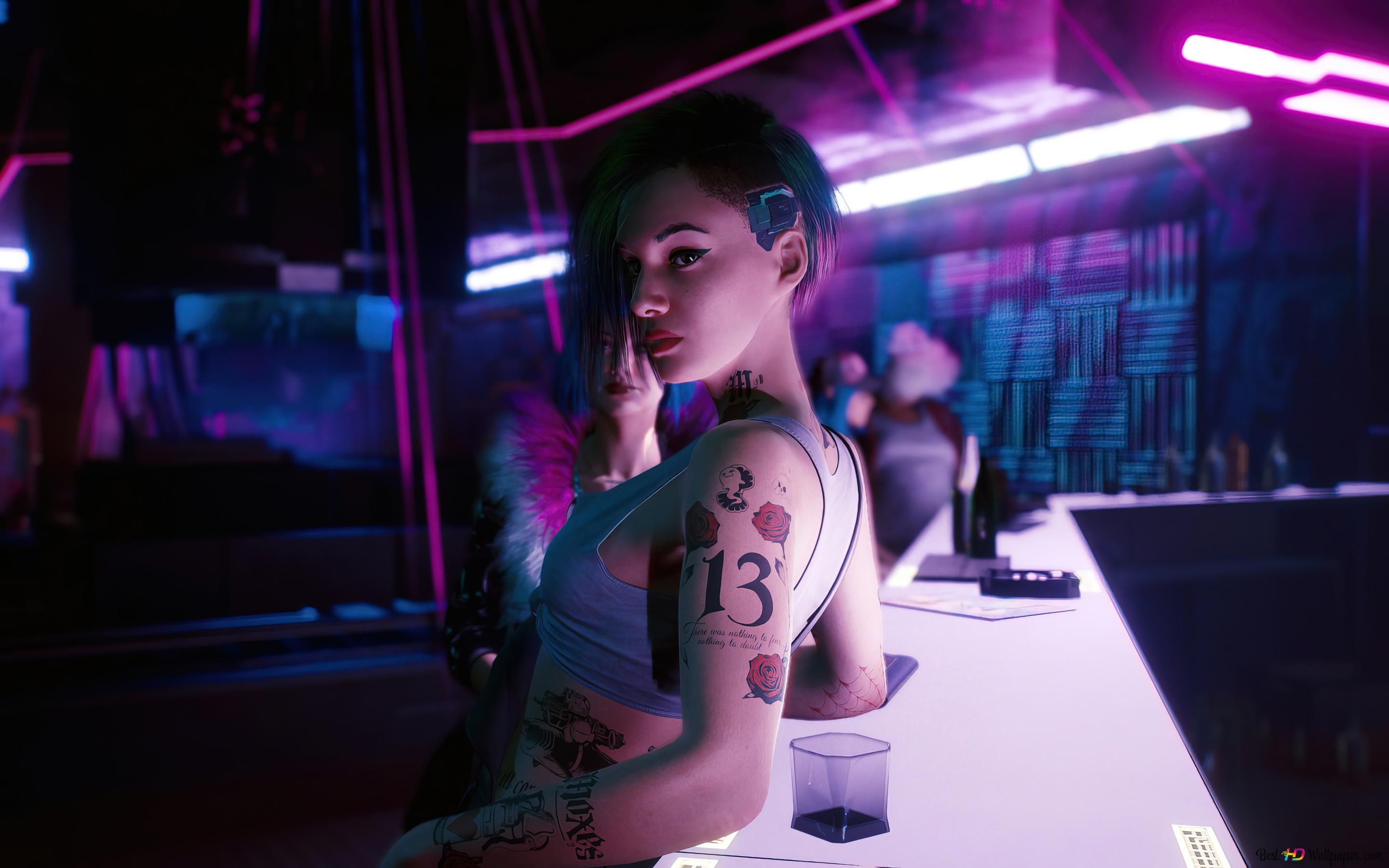 2880x1800 Cyberpunk 2077' Video Game (Judy Alvarez) 4K wallpaper download