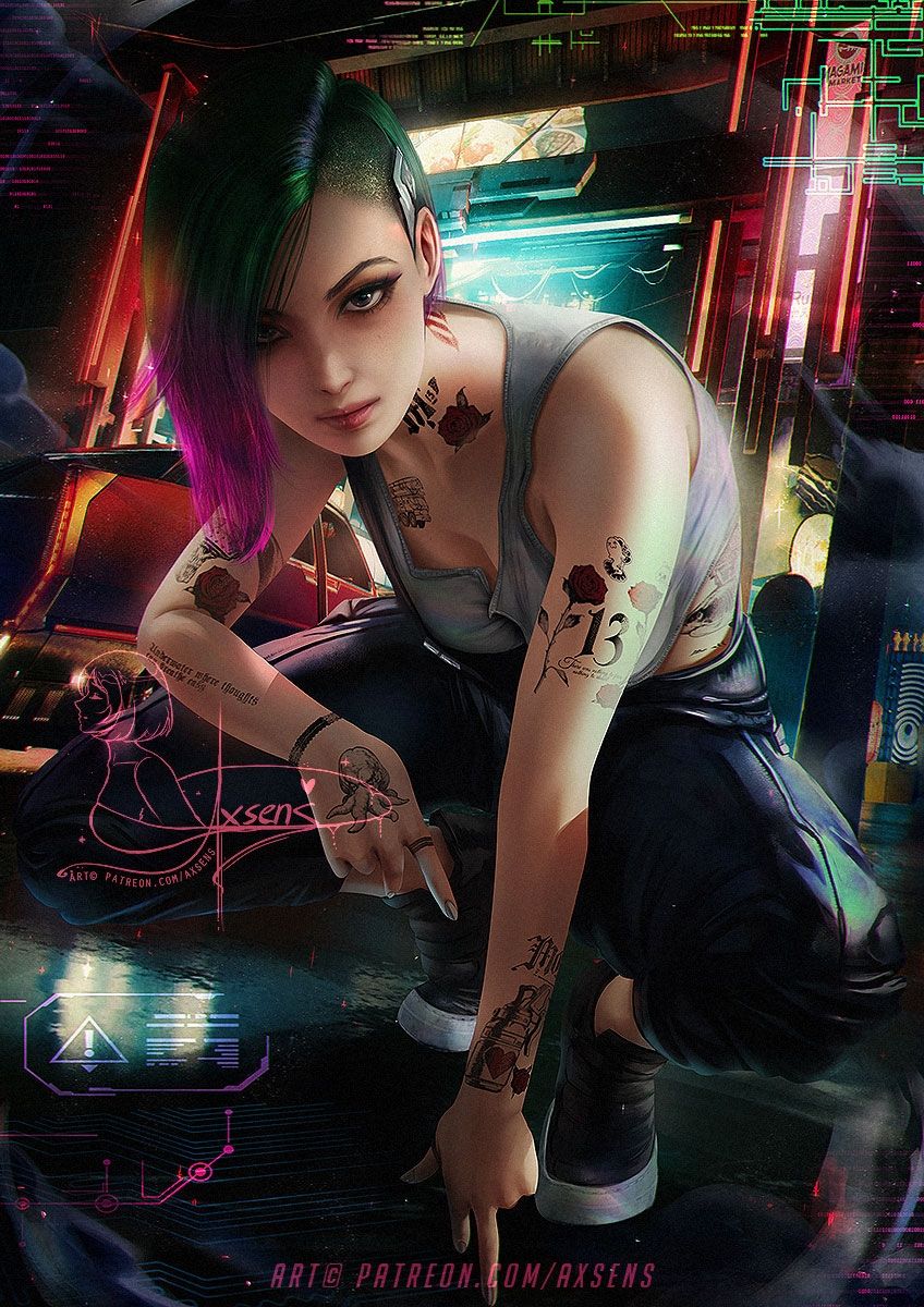 848x1200 Cyberpunk iPhone Judy Wallpaper