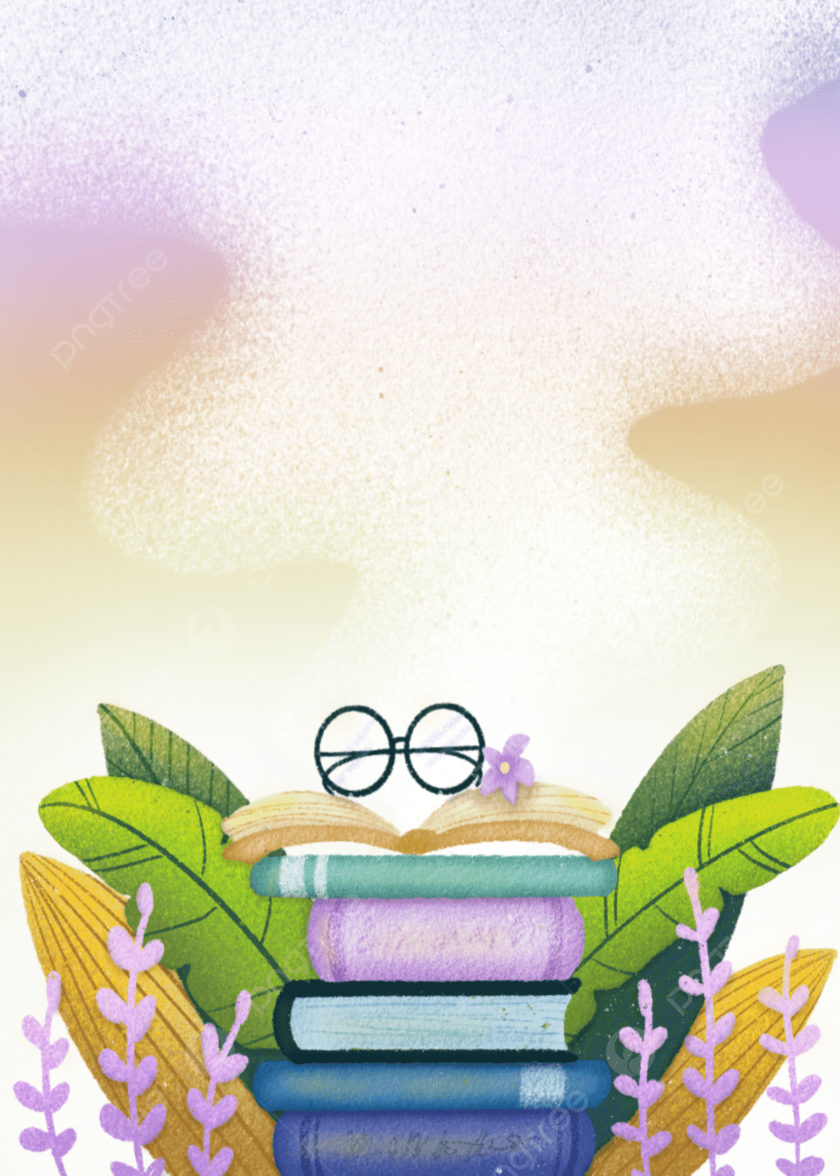 1200x1680 Book Stacks Study Wallpaper Hand Drawing Background Wallpaper Image For Free Download