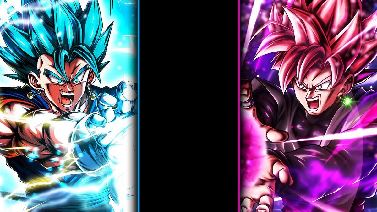 1200x675 LL Vegito Blue vs LL Goku Black Overlay (Free to use)