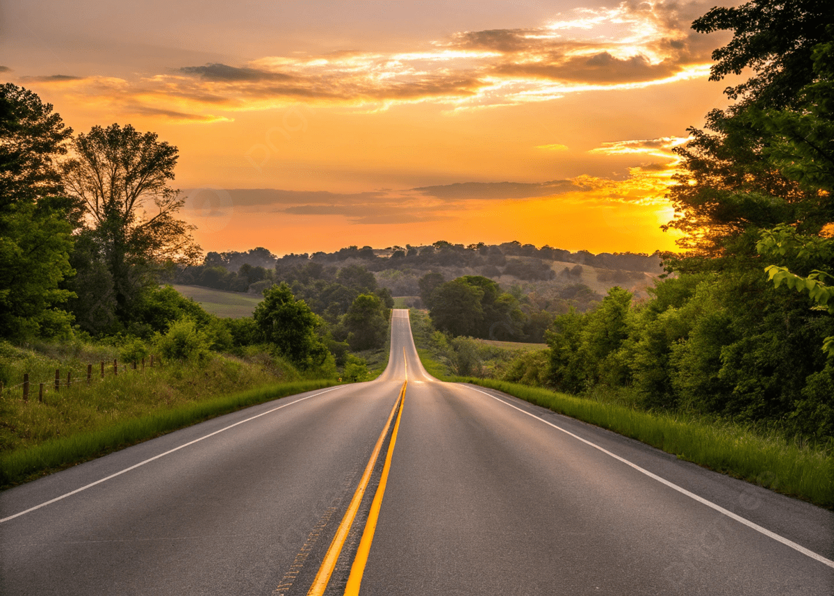 1200x857 Endless Road Leading Into The Horizon Photo And Picture For Free Download