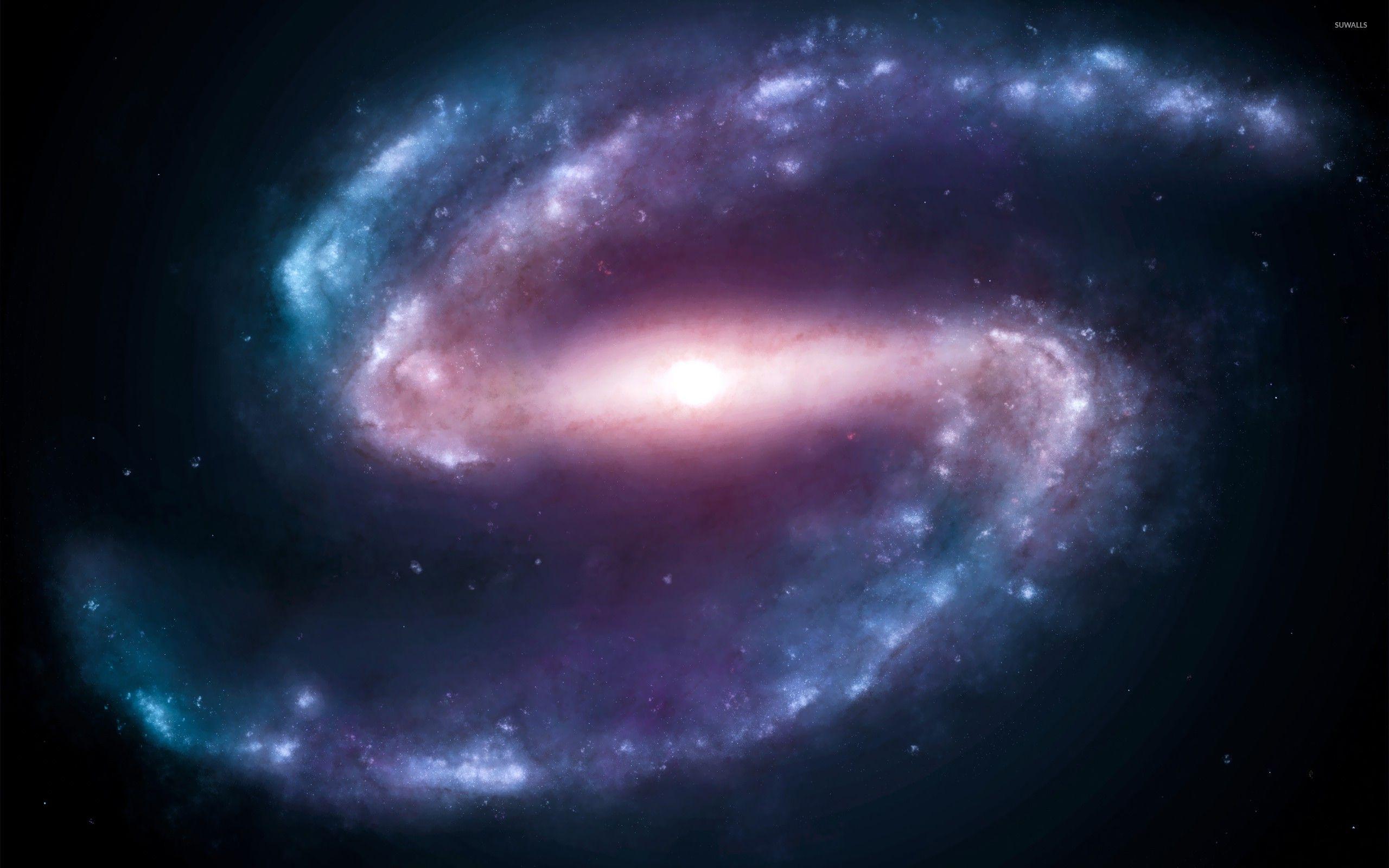 2560x1600 Barred spiral galaxy wallpaper wallpaper